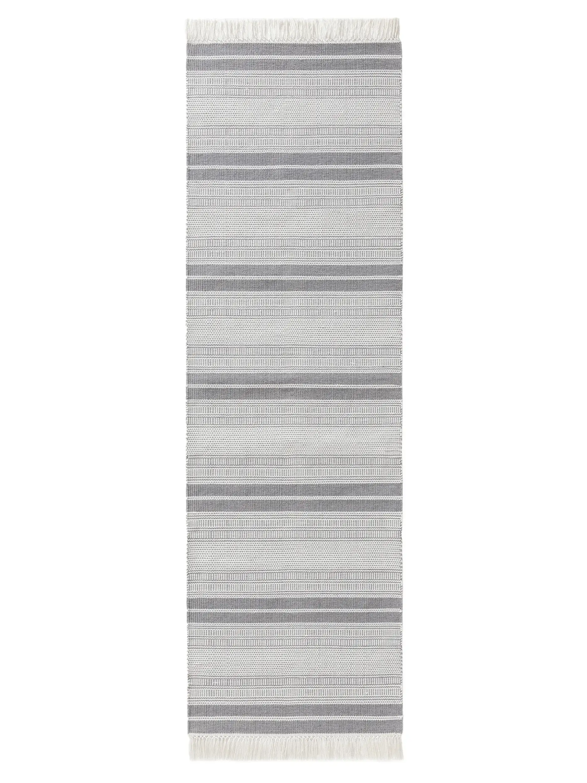 Rug made of 100% Polyester (recycled PET) in Grey with a 100% Polyester (recycled PET) high pile by benuta Nest