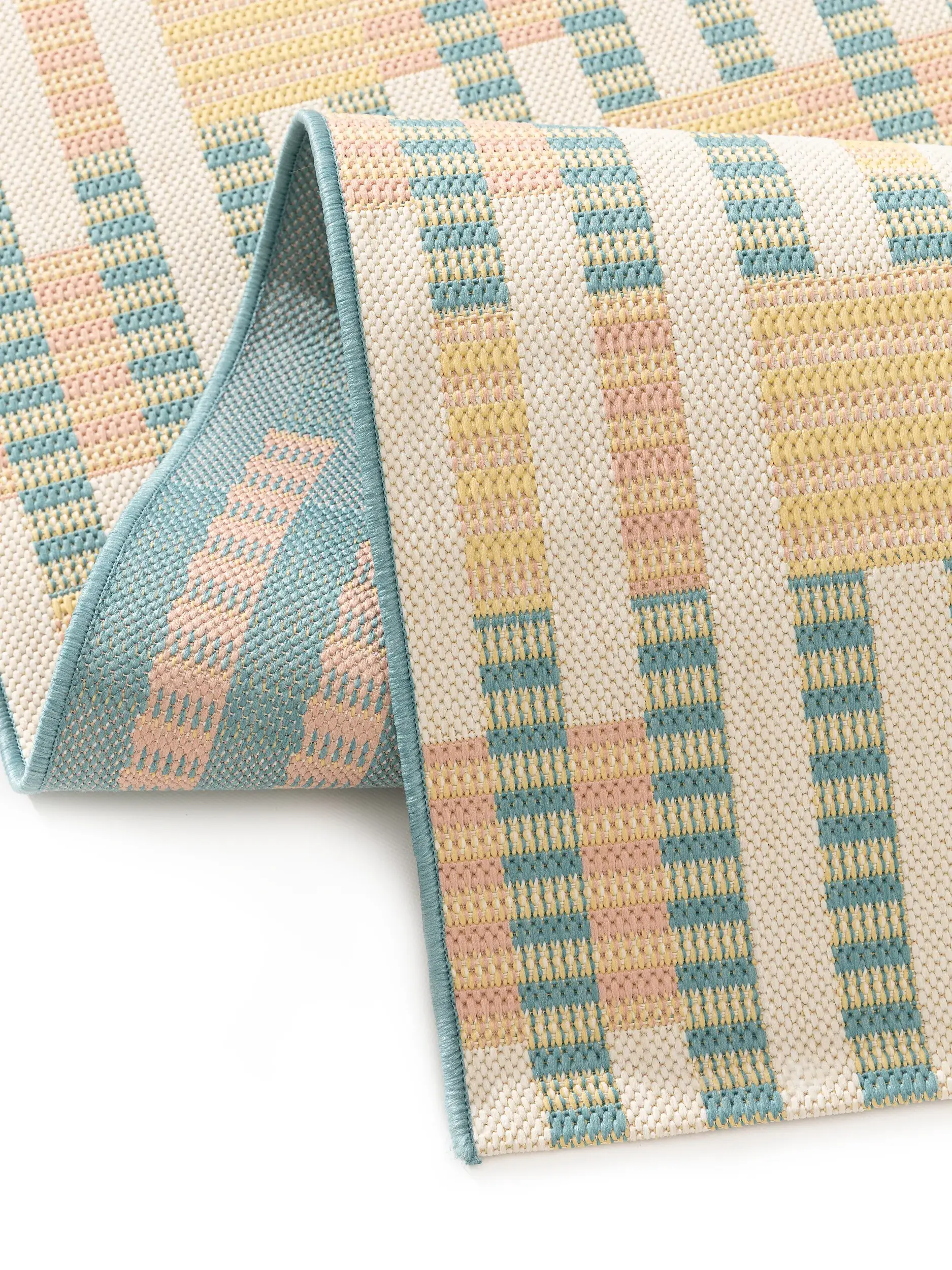 Teppich aus 100% Polypropylen in Multicolor mit 100% Polypropylen hohem Flor von benuta Pop