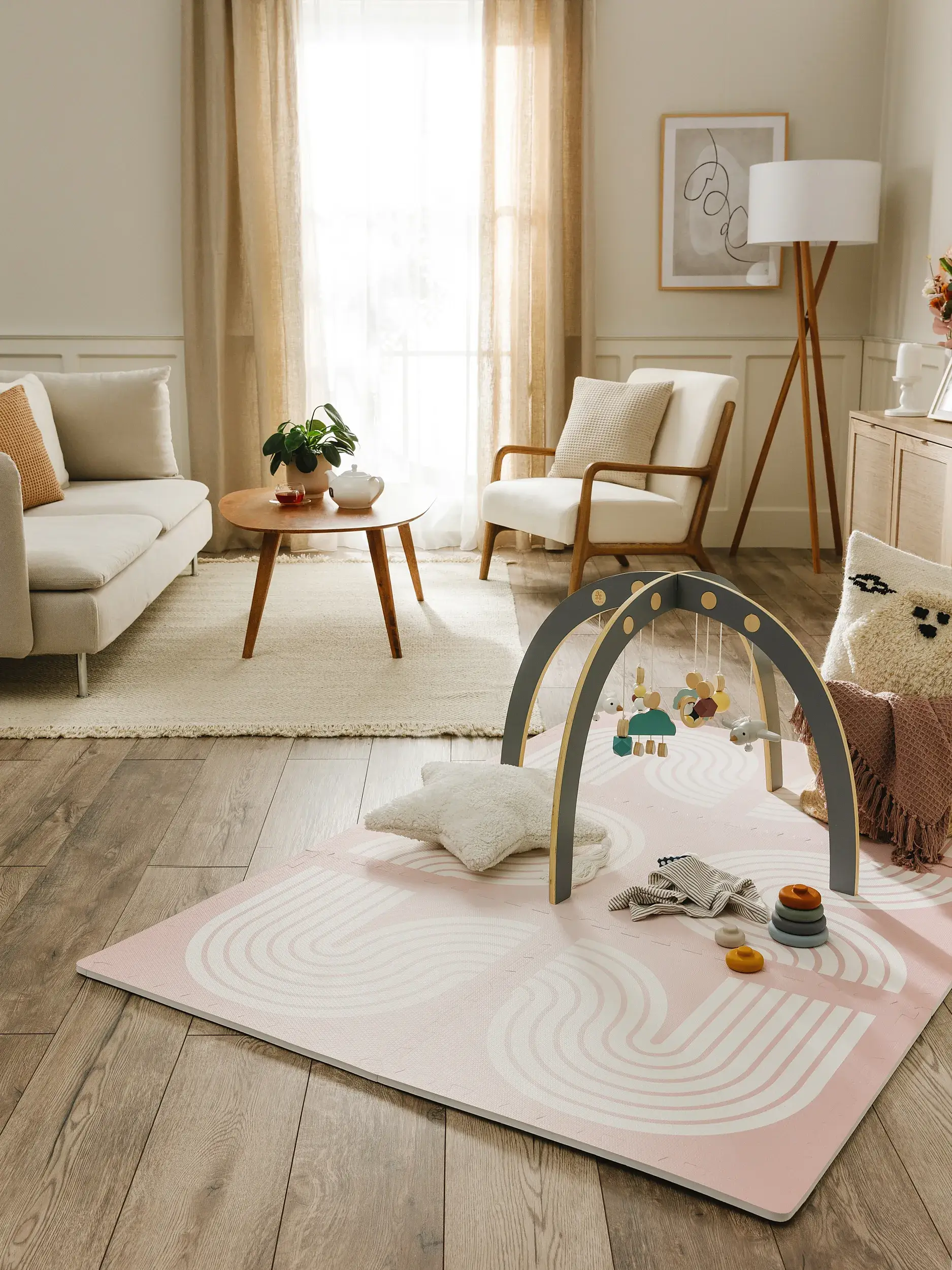 Spielmatte Archie Rosa im Design Kindermotive aus  von Lytte