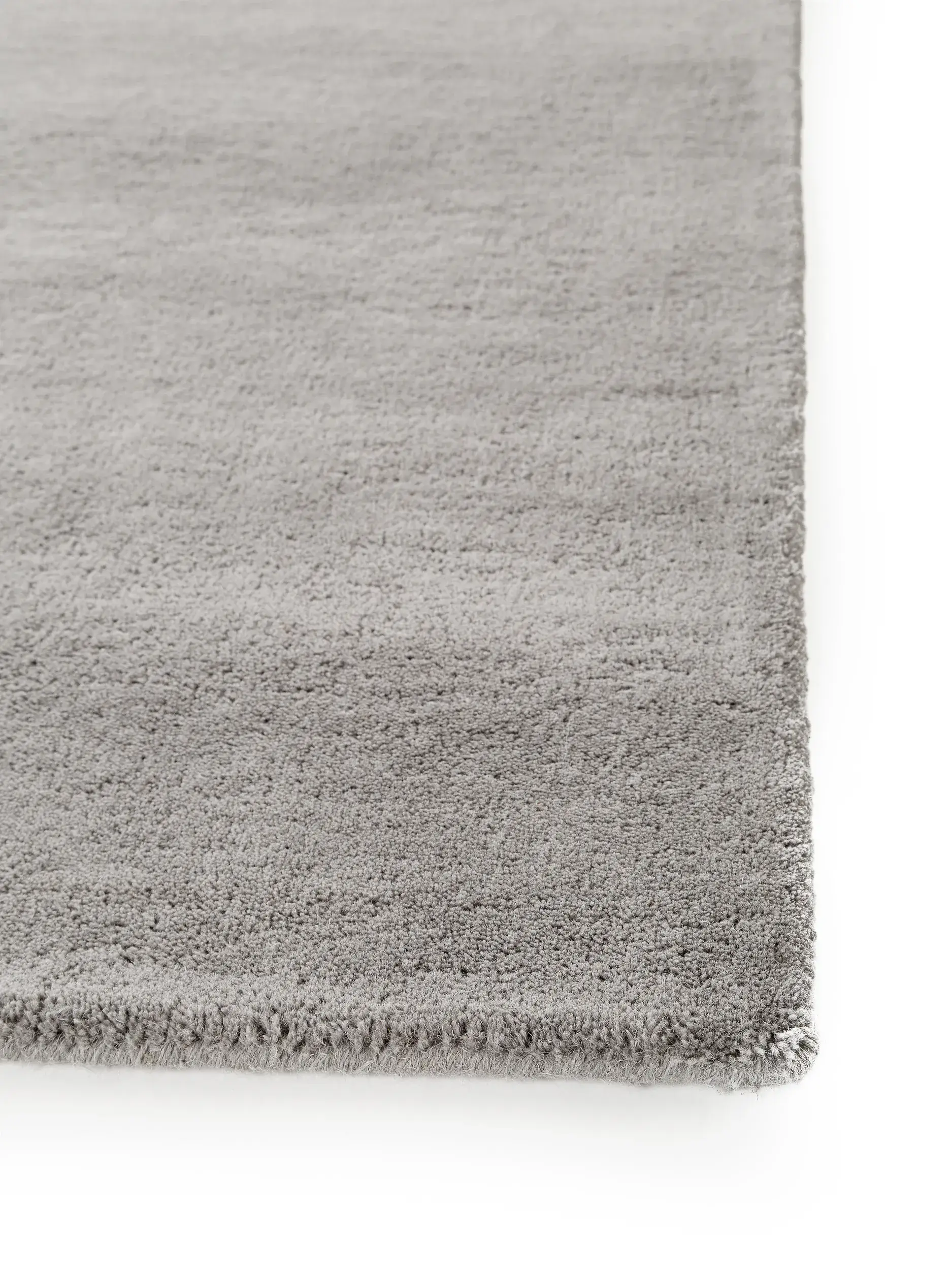 Tapis en 100% Laine en Gris avec une pile de 100% Laine de hauteur de benuta nest
