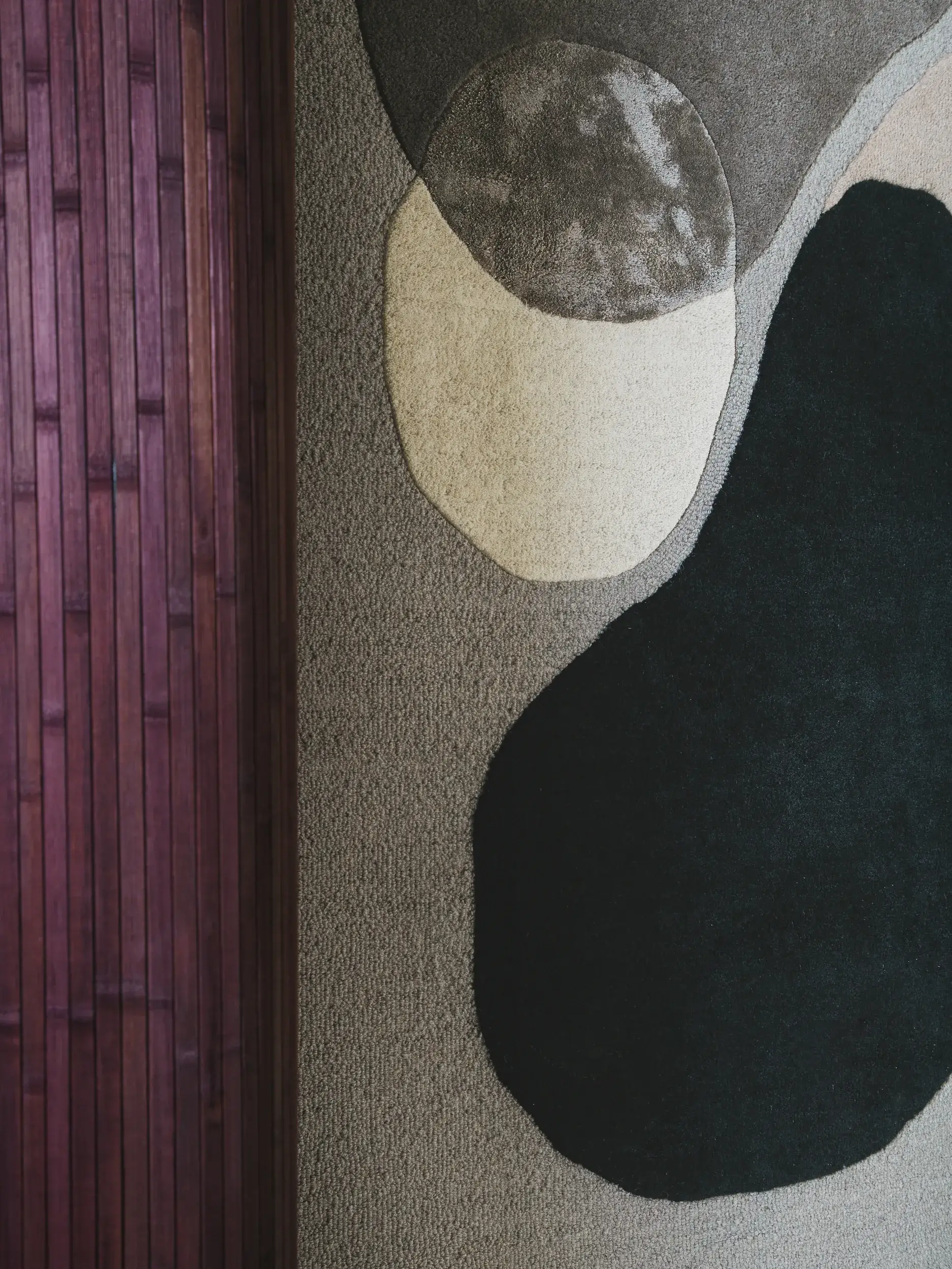Teppich aus 85% Wolle, 15% Viskose in Multicolor mit 85% Wolle, 15% Viskose hohem Flor von benuta Pure
