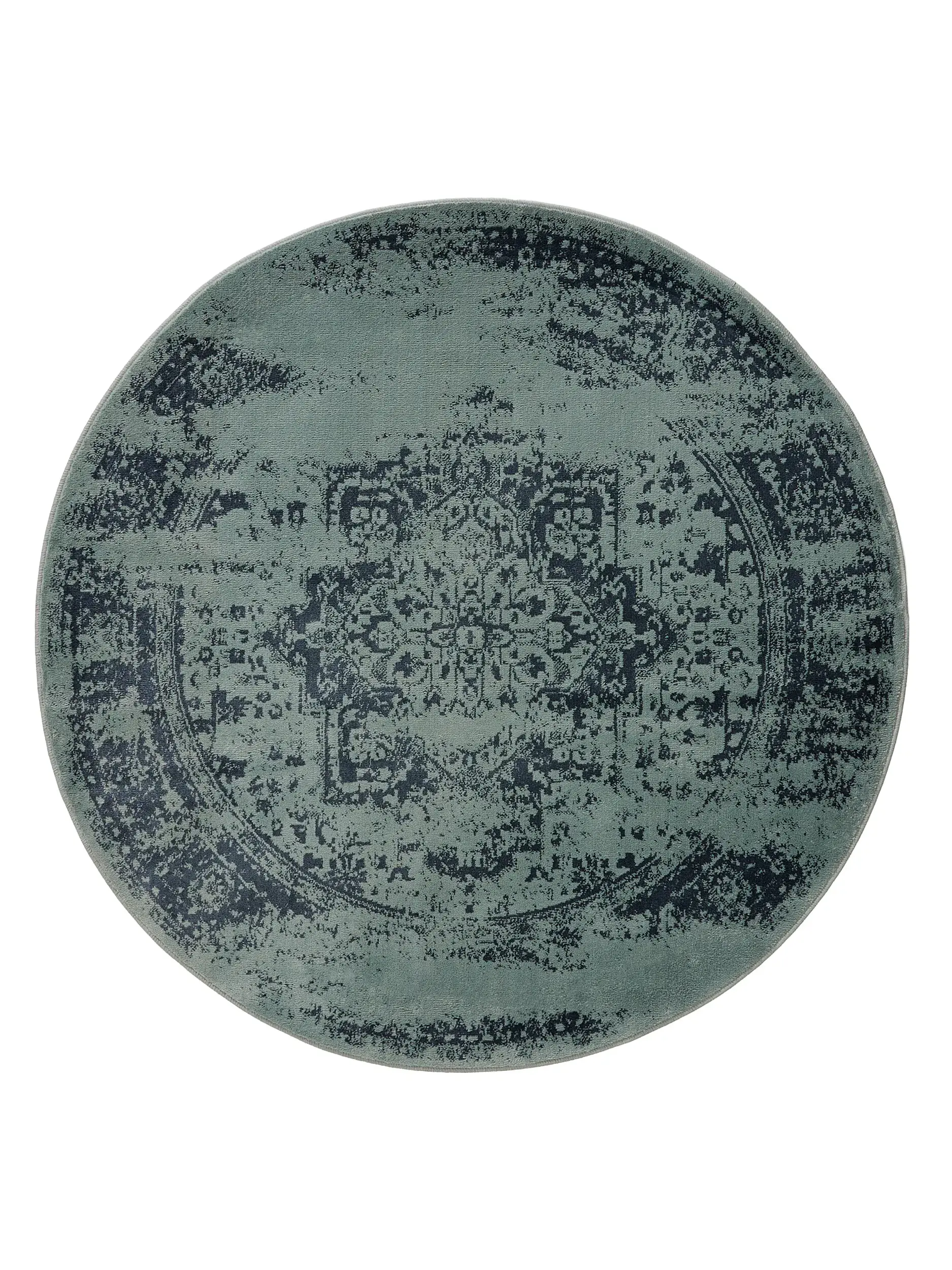 Rug made of 100% Polypropylen in Turquoise with a 100% Polypropylen high pile by benuta Basic