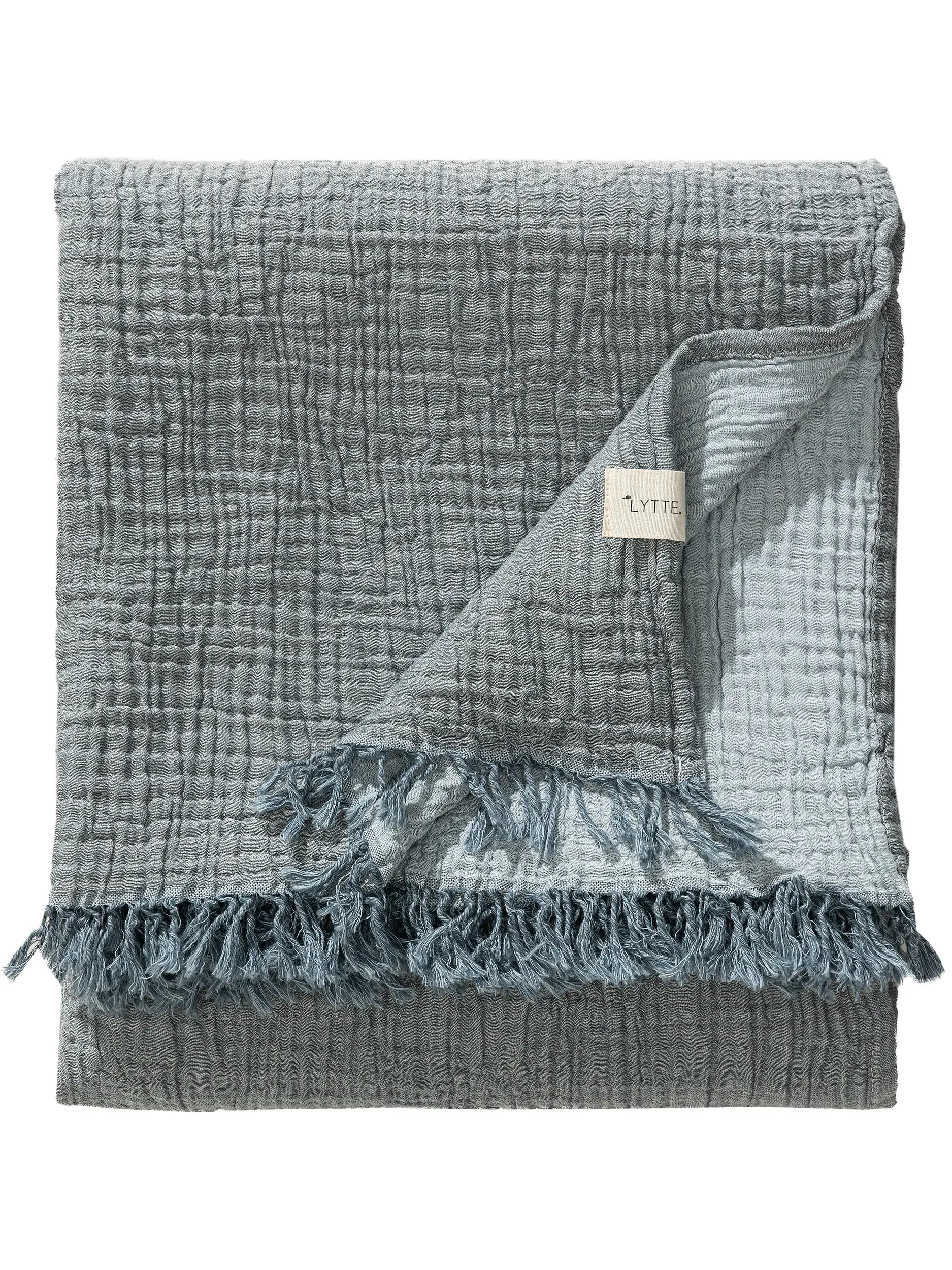 Baumwolldecke Lilo Blau von 