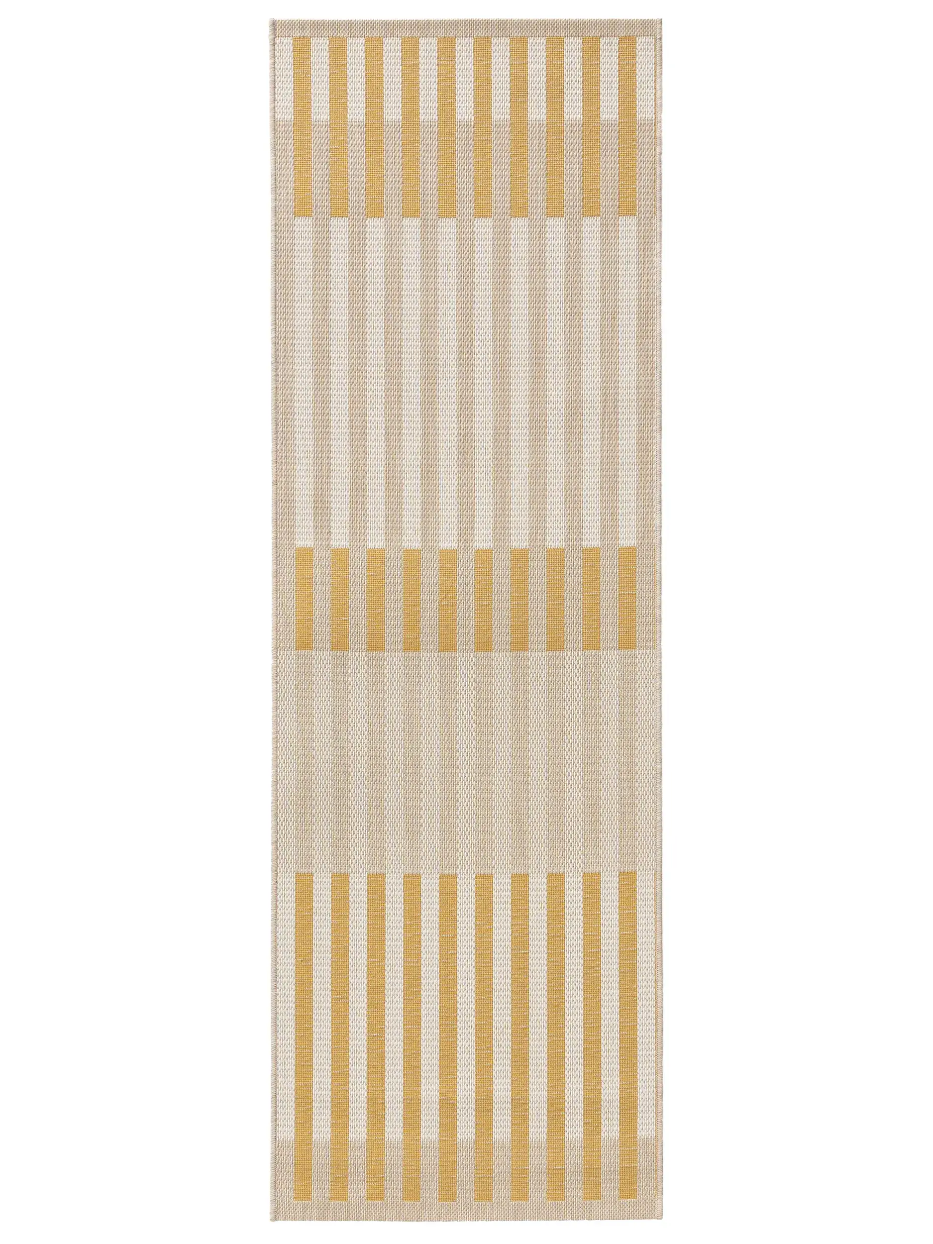 Tappeto di 100% Poliestere (PET riciclato) in Giallo con pelo alto 100% Poliestere (PET riciclato) da benuta nest