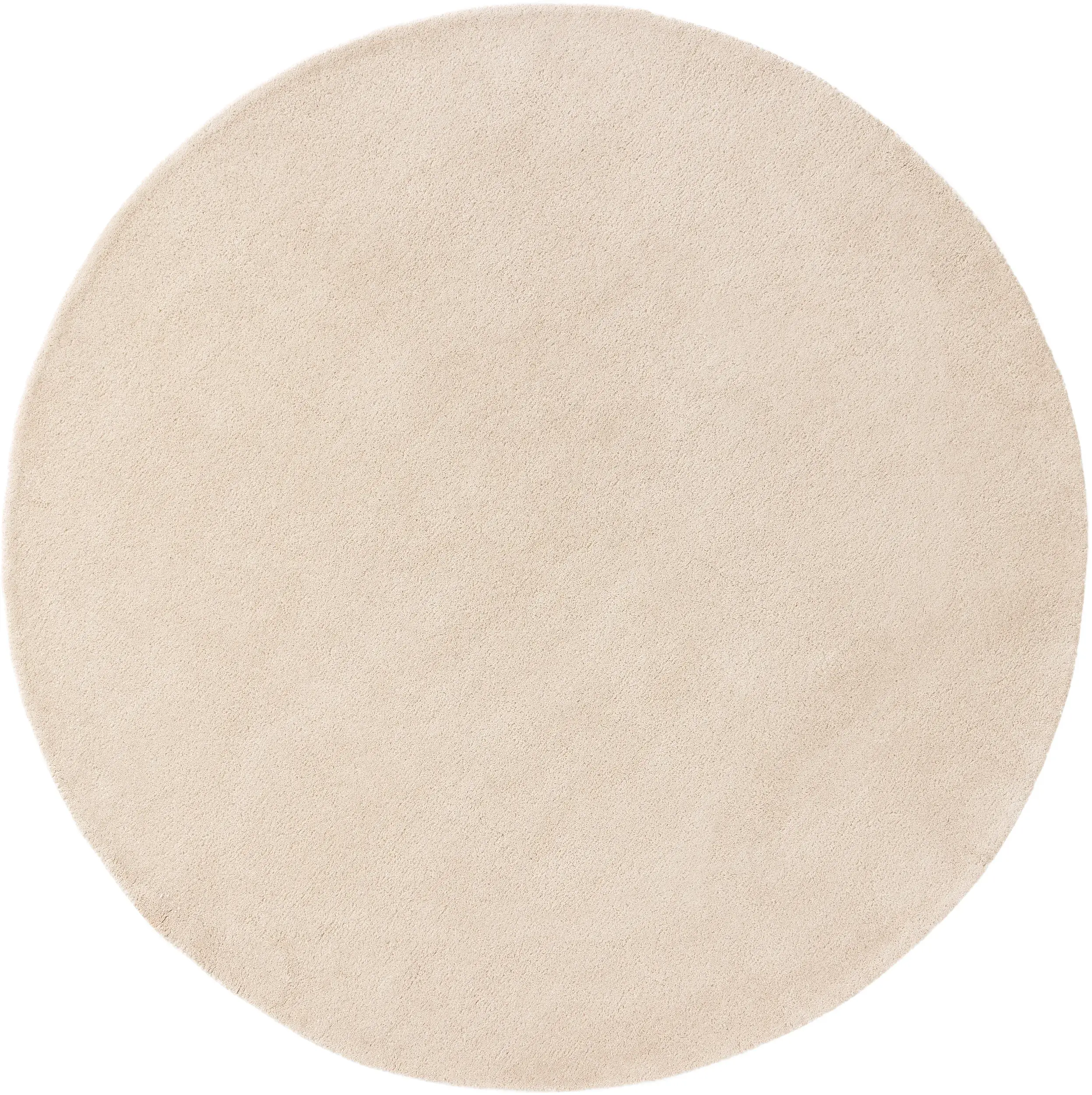 Teppich aus 100% Wolle in Beige mit 100% Wolle hohem Flor von benuta Nest