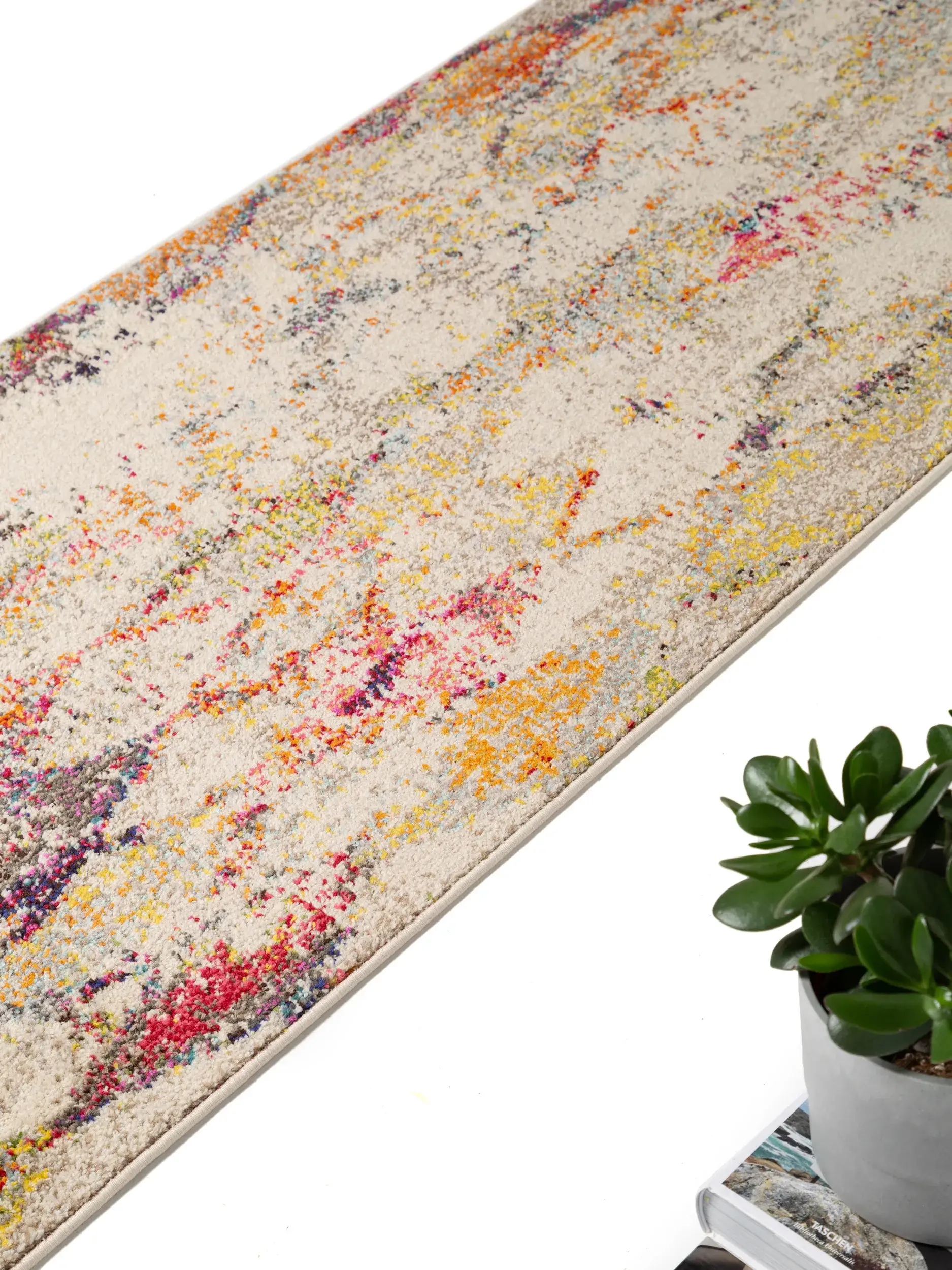 Teppich aus 100% Polypropylen in Beige mit 100% Polypropylen hohem Flor von benuta Nest
