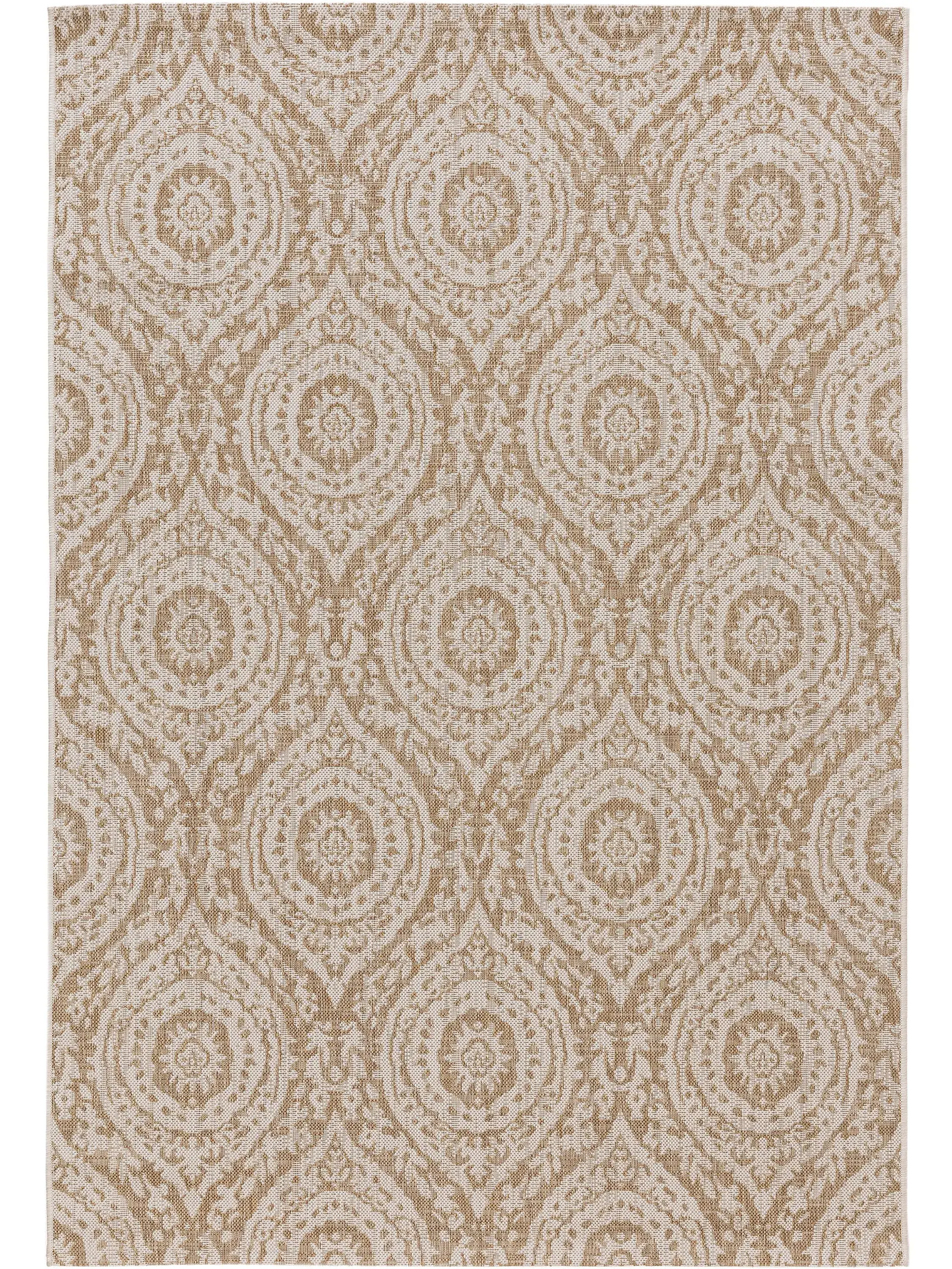Teppich aus 100% Polypropylen in Beige mit 100% Polypropylen hohem Flor von benuta Nest