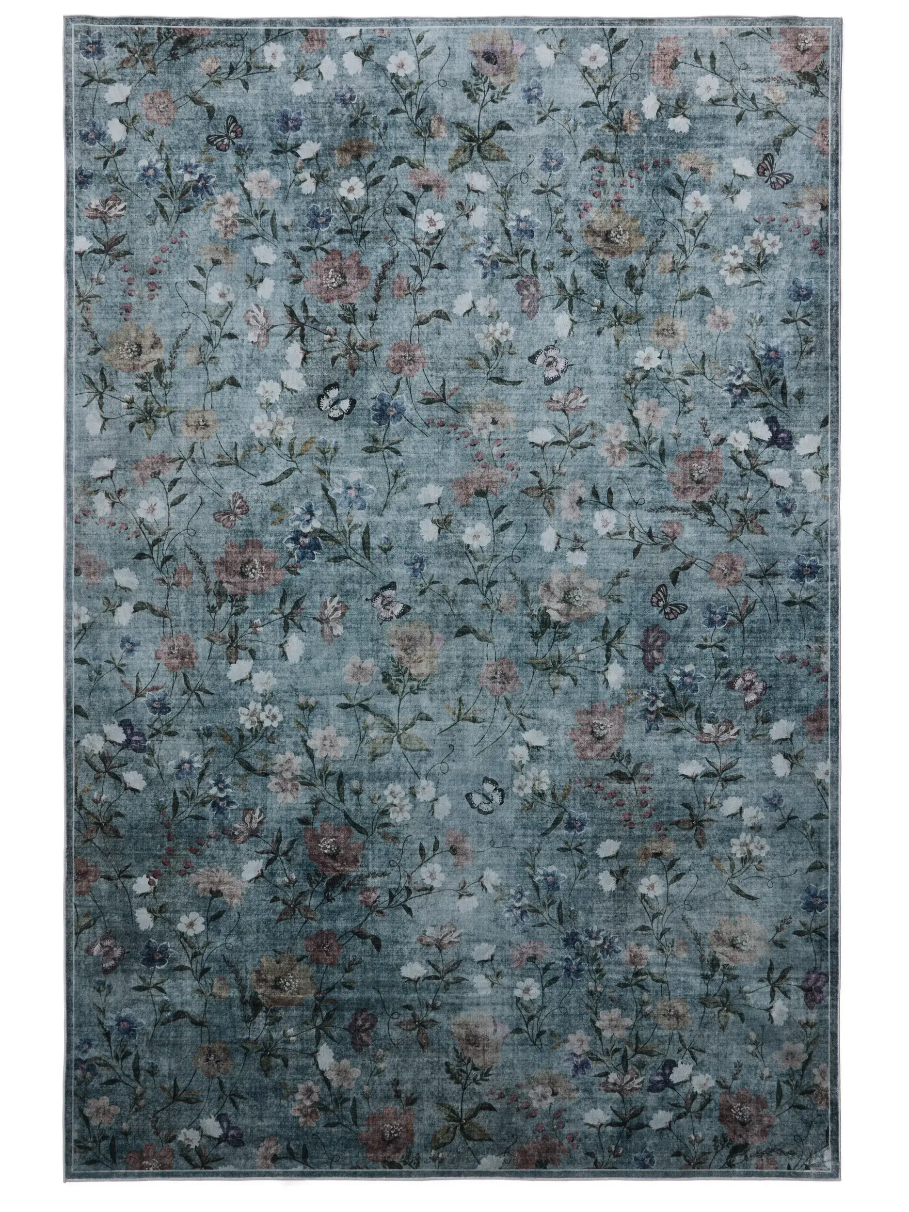 Teppich aus 100% Polyester in Multicolor mit 100% Polyester hohem Flor von benuta Nest
