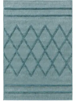 Alfombra de exterior & interior Bonte Turquesa