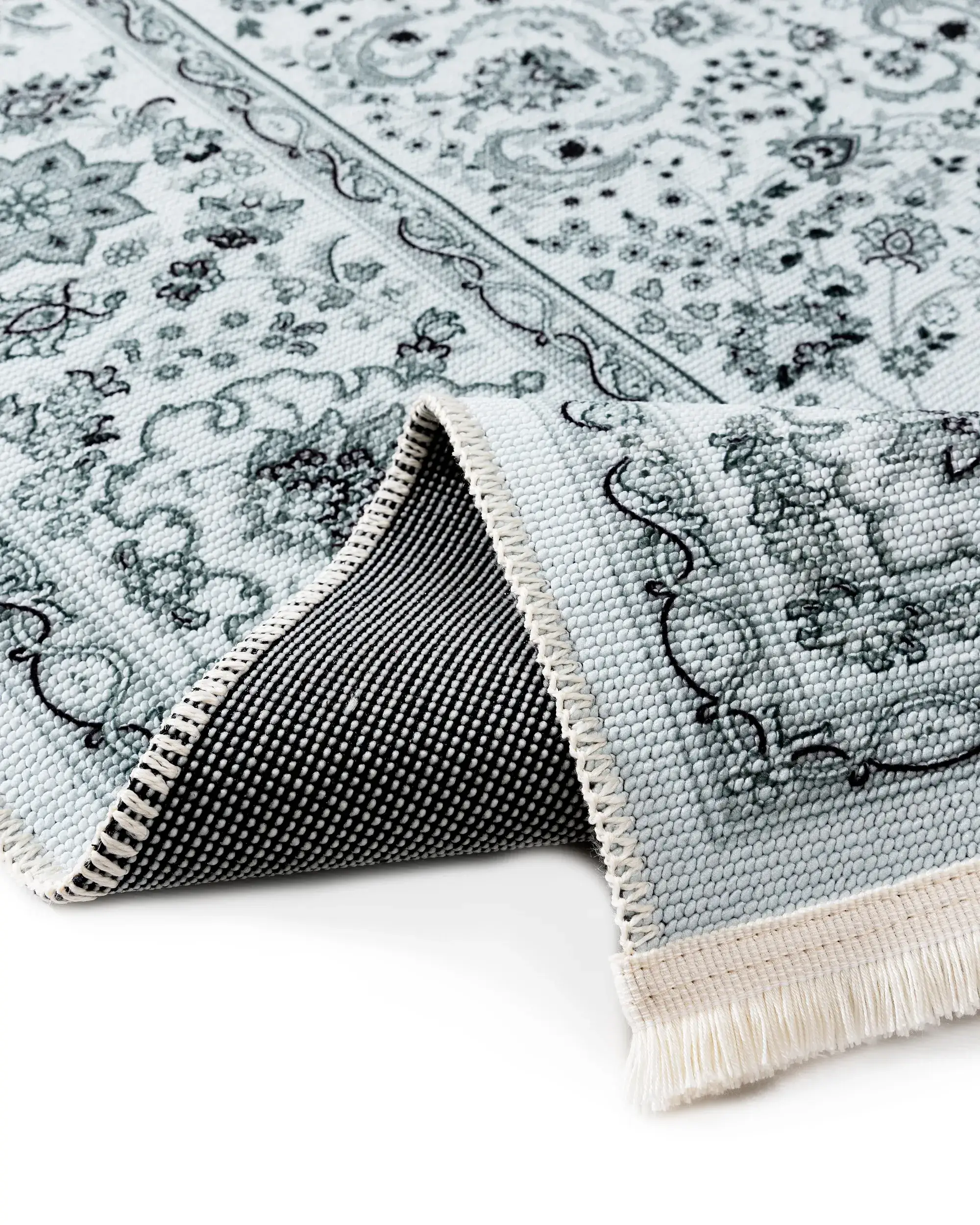 Teppe av 70% Polyester, 30% Baumwolle i Türkis med 70% Polyester, 30% Baumwolle høy lugg fra benuta Pop