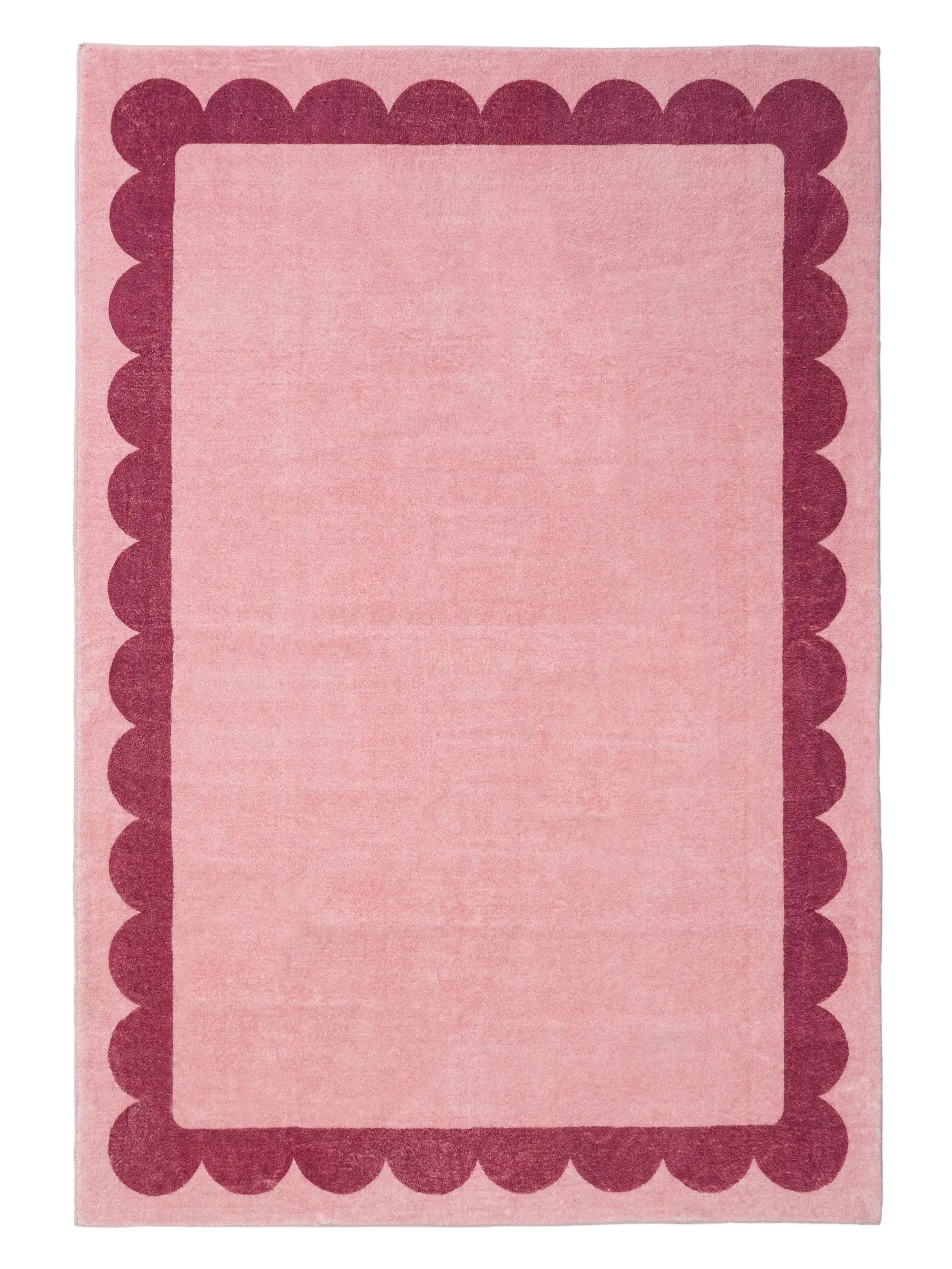 Teppich aus 100% Polyester in Rosa mit 100% Polyester hohem Flor von benuta Pop