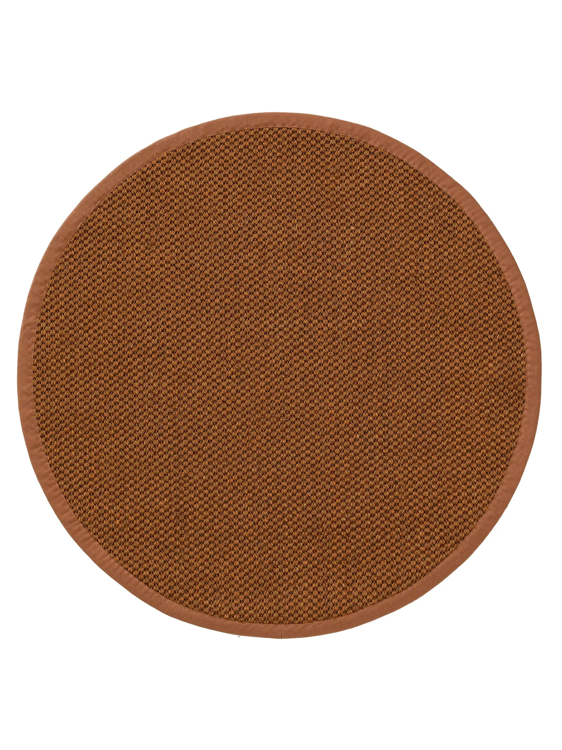 Teppich aus 100% Sisal in Braun mit 100% Sisal hohem Flor von benuta Pure