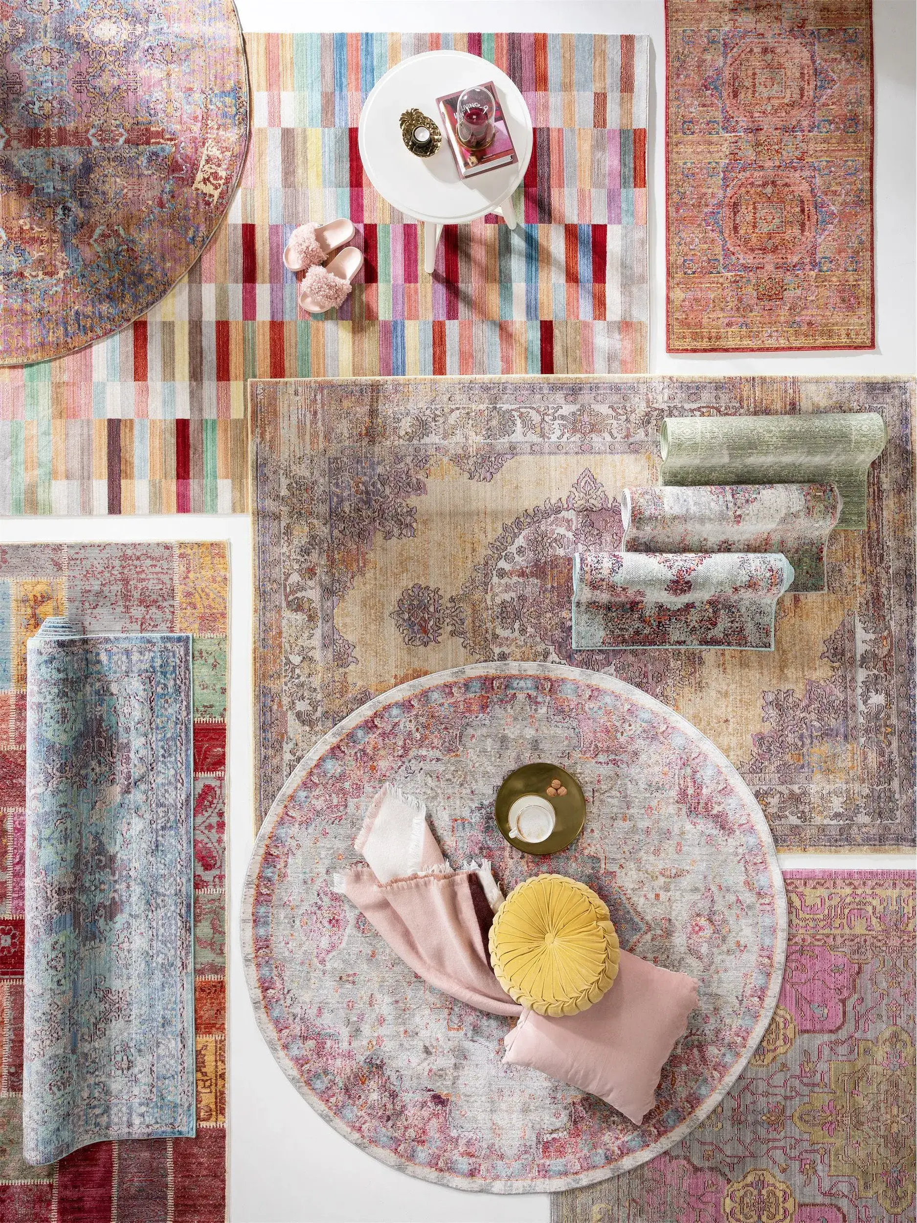 Teppich Visconti aus 100% Polyester in Multicolor von benuta Nest