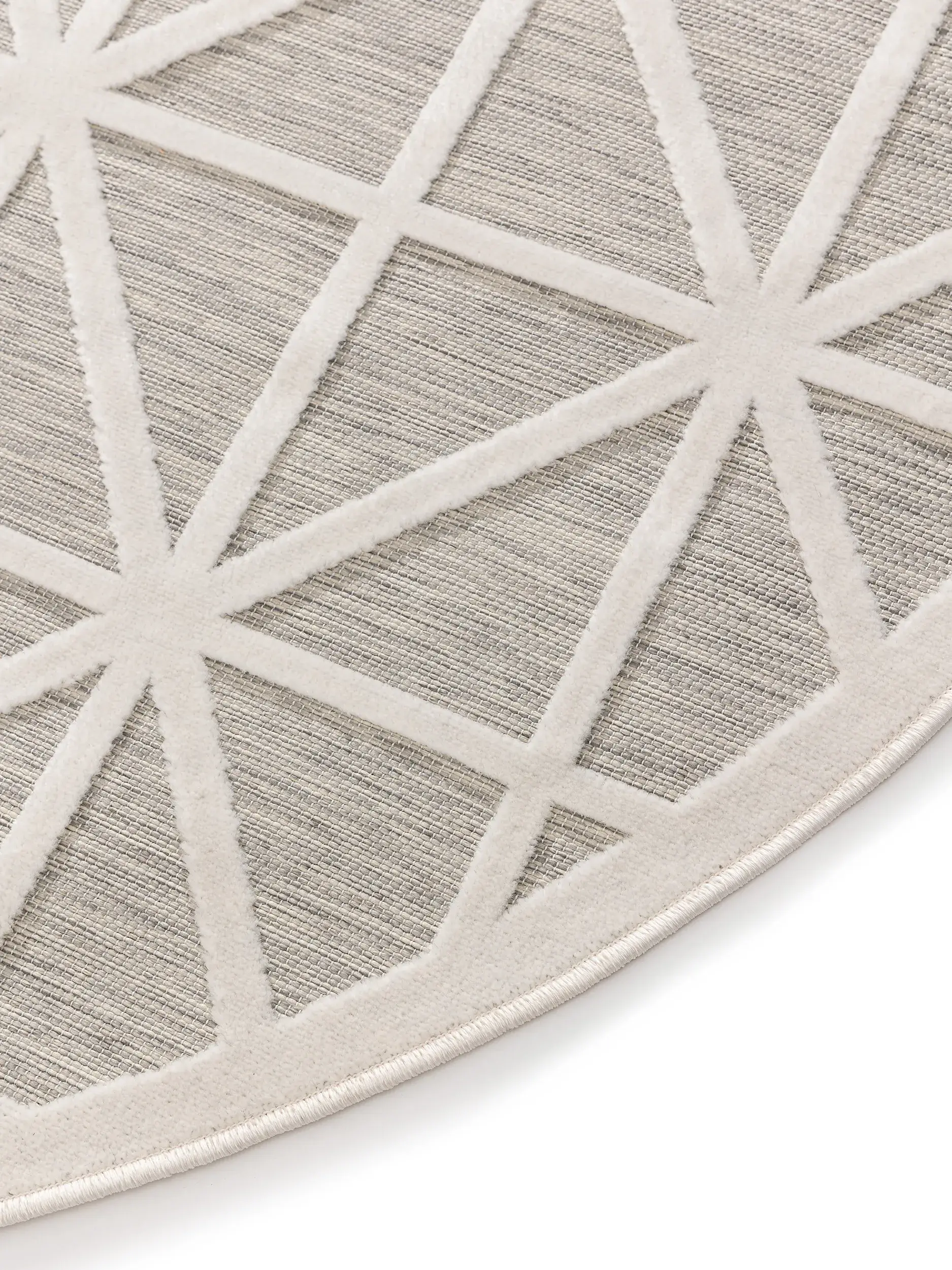 Rug made of 100% Polypropylen in Grey with a 100% Polypropylen high pile by benuta Pop