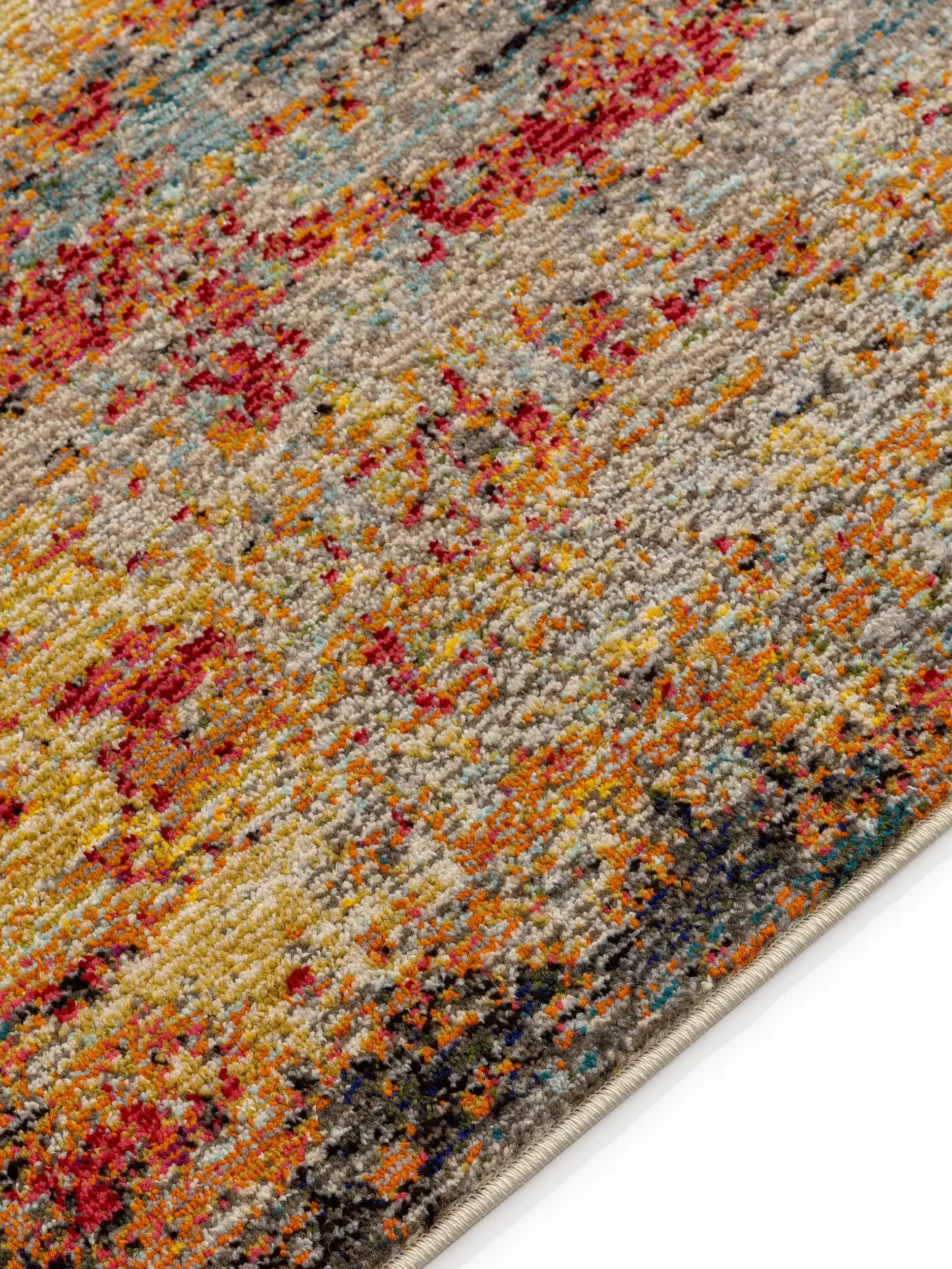 Rug made of 100% Polypropylen in Multicolour with a 100% Polypropylen high pile by benuta Nest