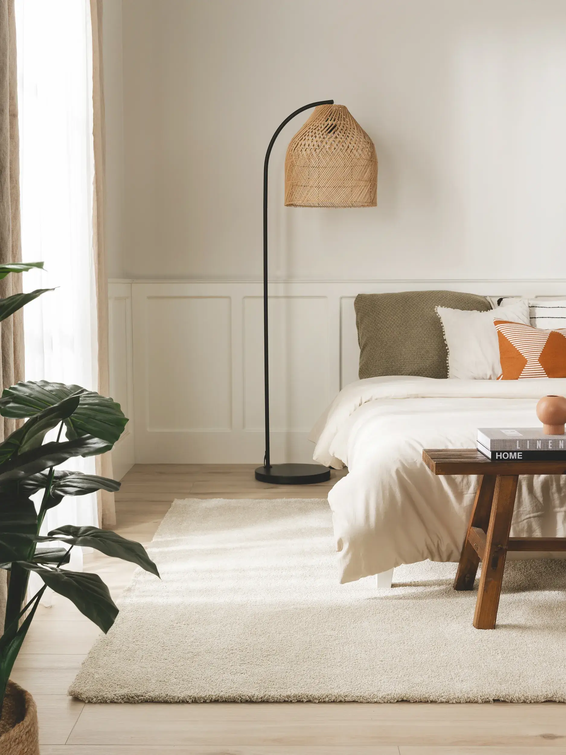 Teppe av 100% Polypropylen i Beige med 100% Polypropylen høy lugg fra benuta Nest