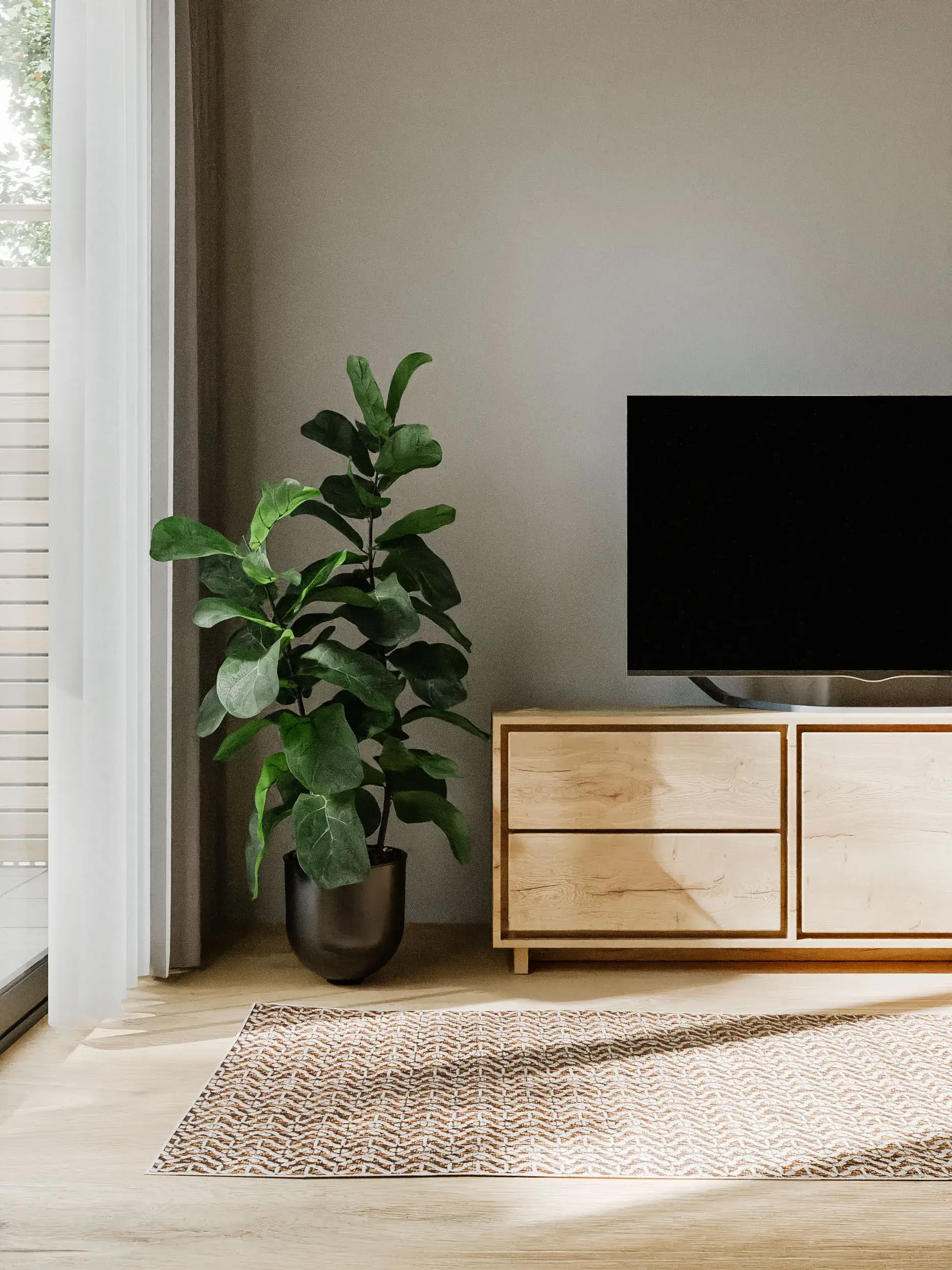 Teppich Kaleo aus 100% Polypropylen in Weiß von benuta Basic