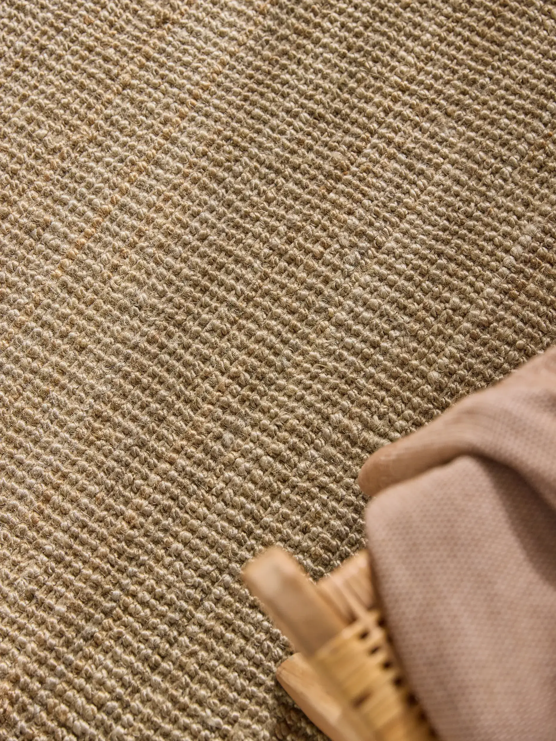 Rug Svea made of 100% Jute in Brown by benuta Pure