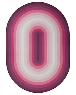 Alfombra de tejido plano Anko Fucsia