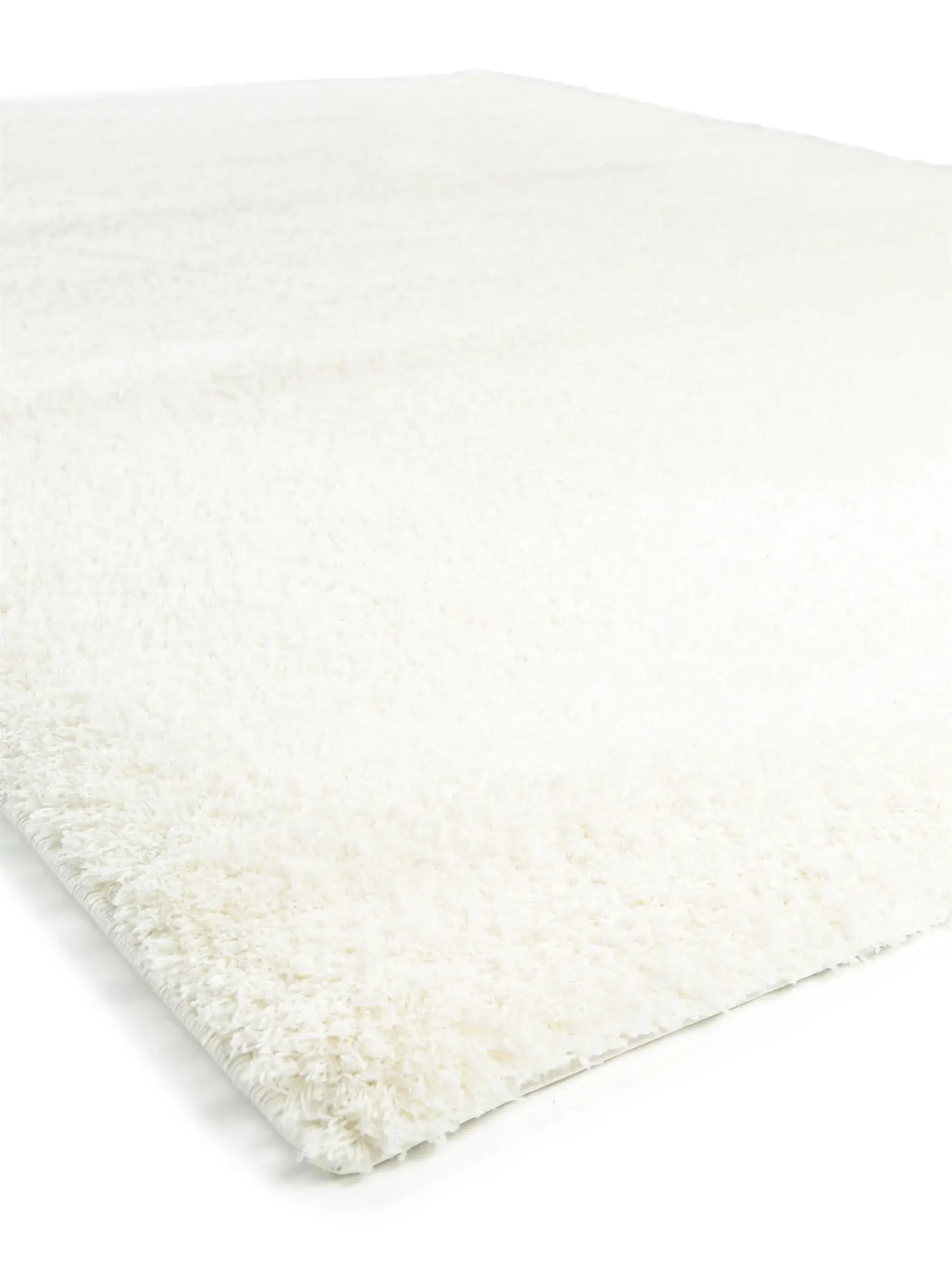 Teppich aus 100% Polyester (Microfiber) in Weiß mit 100% Polyester (Microfiber) hohem Flor von benuta