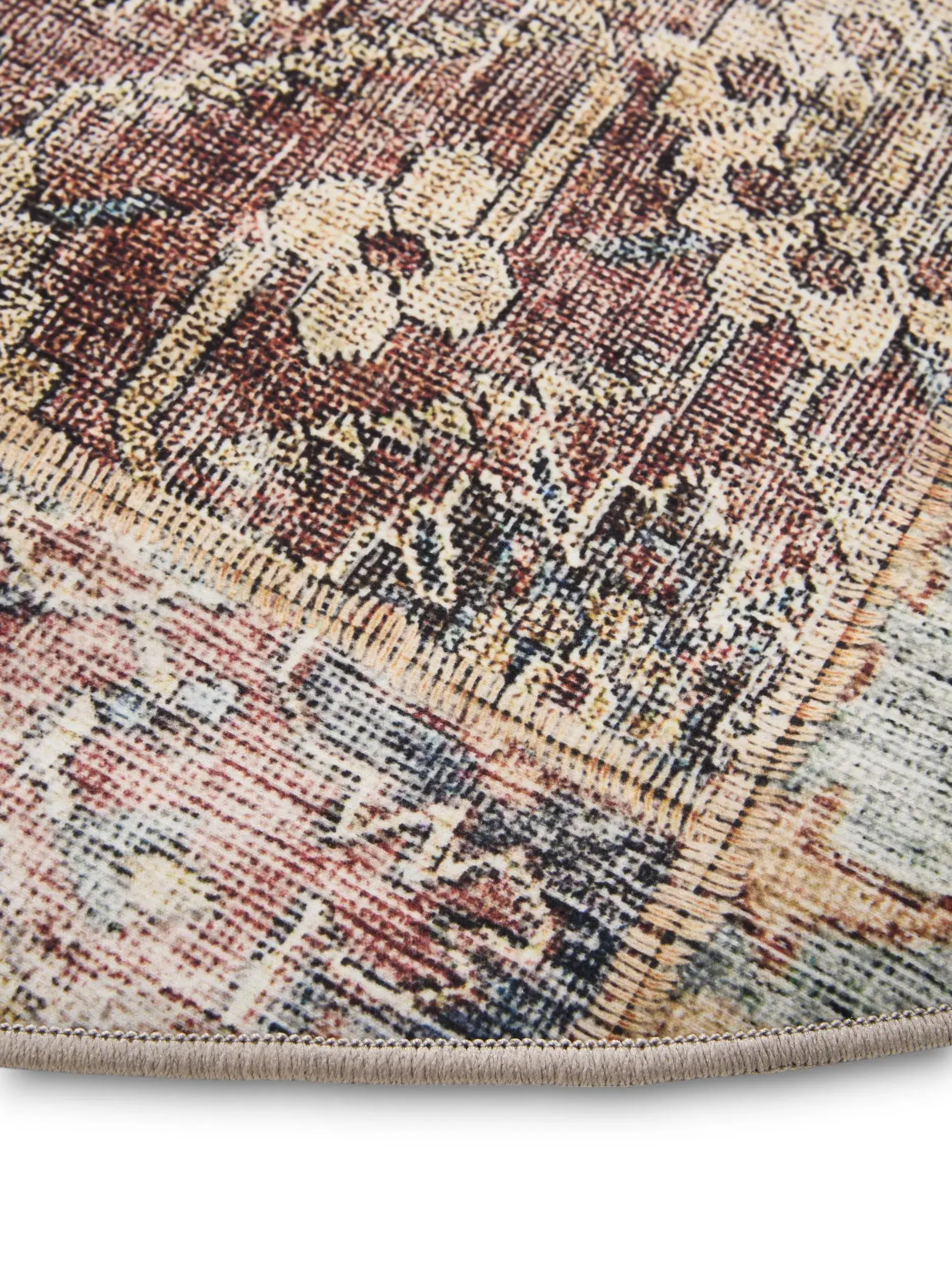 Rug made of 100% Polyester in Multicolour with a 100% Polyester high pile by benuta Basic
