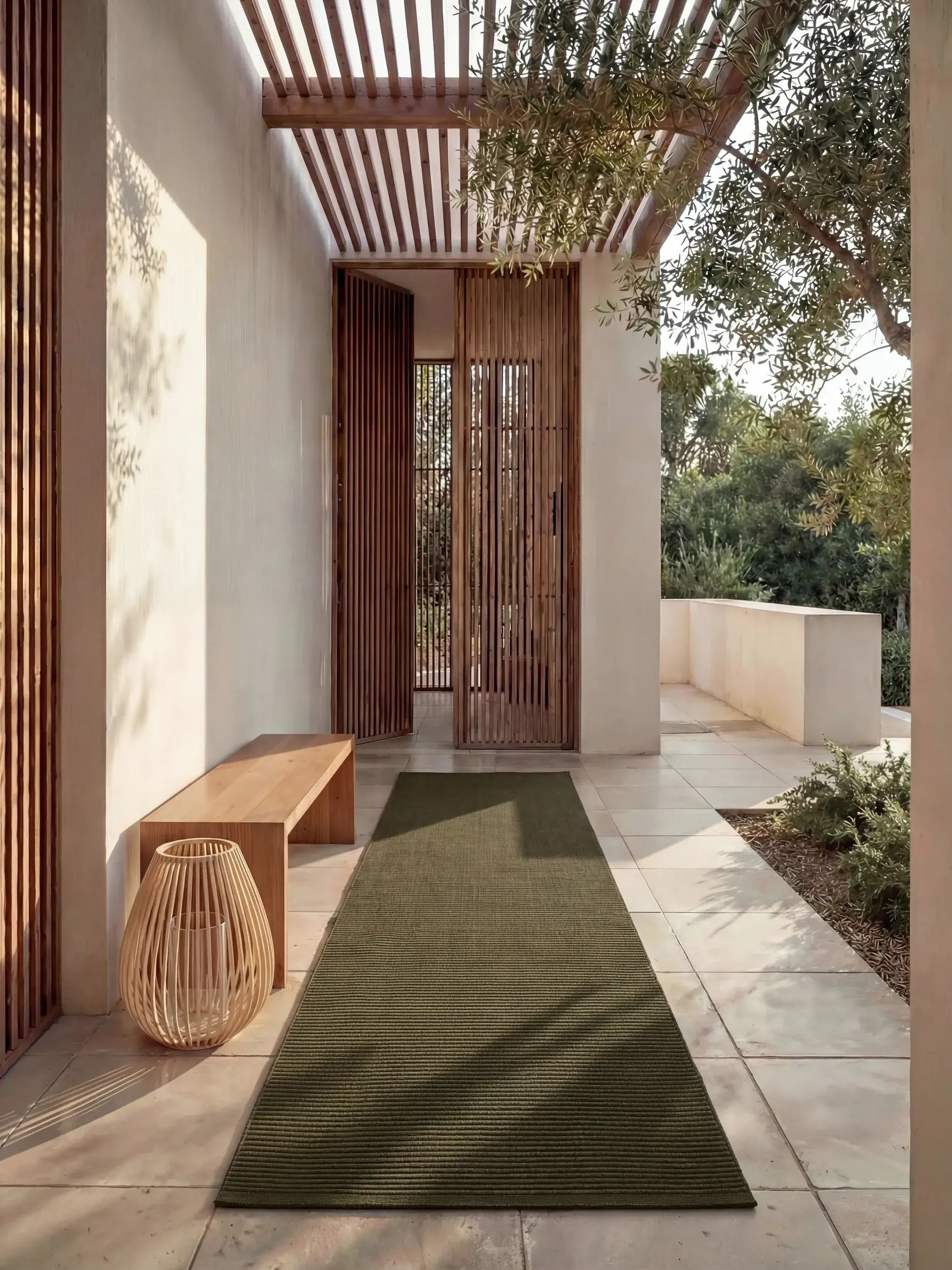 Teppich Arvea aus 100% Polyester (recyceltes PET) in  von benuta Pure