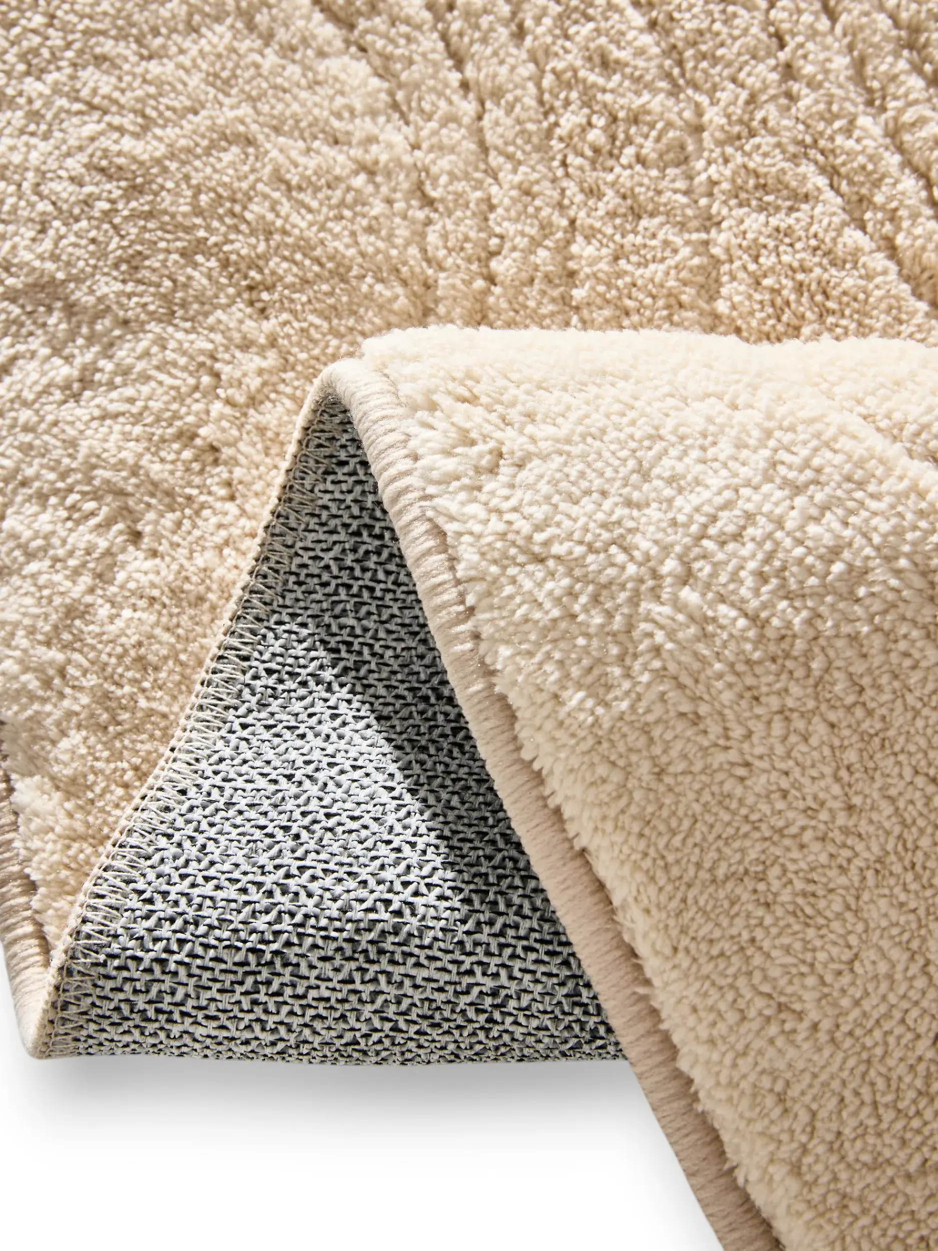 Tapis en 100% Polyester en Beige avec une pile de 100% Polyester de hauteur de benuta POP