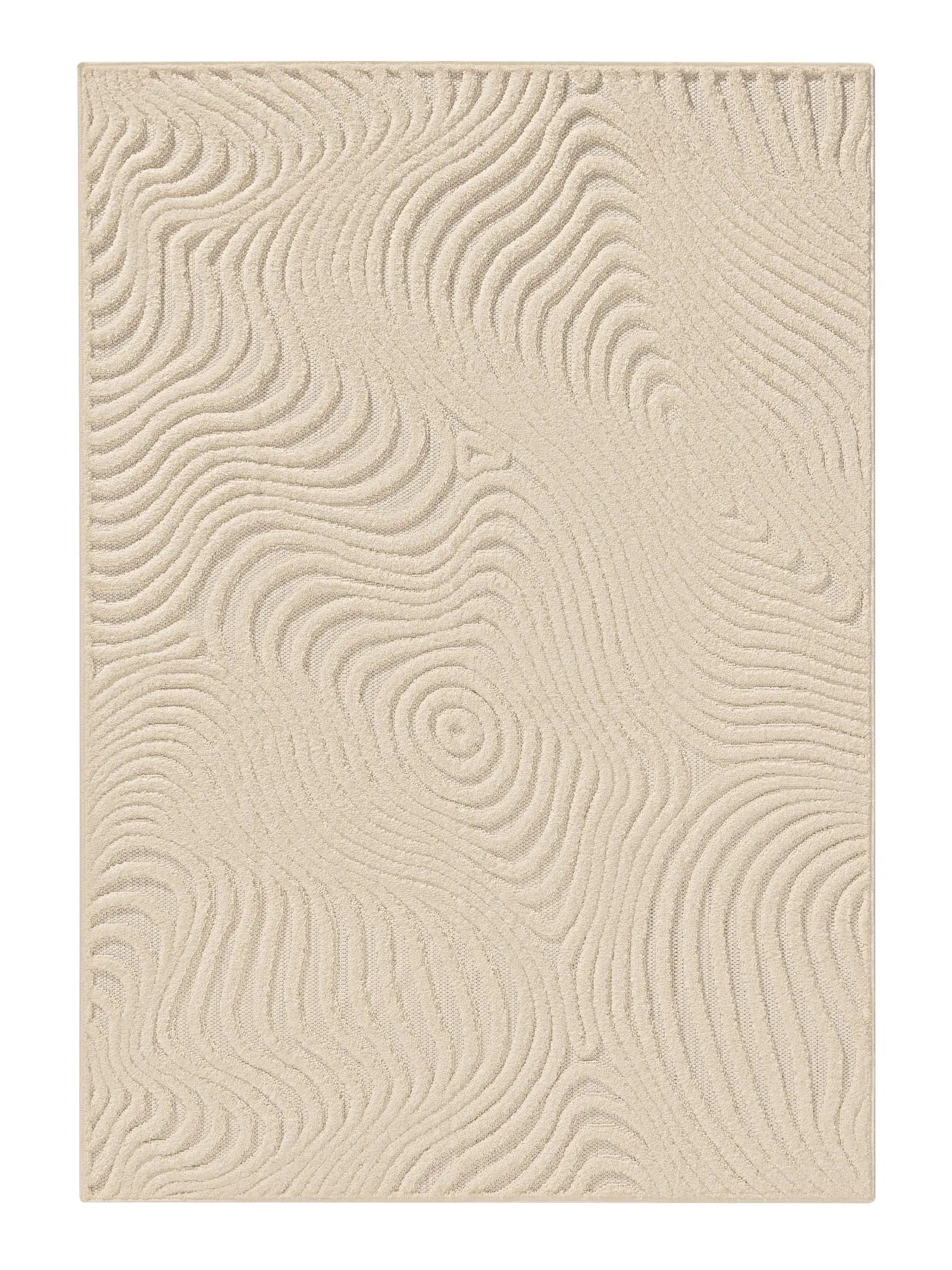 Matto 100% Polypropylena värissä Weiß 100% Polypropylen korkealla nukalla merkiltä benuta Basic