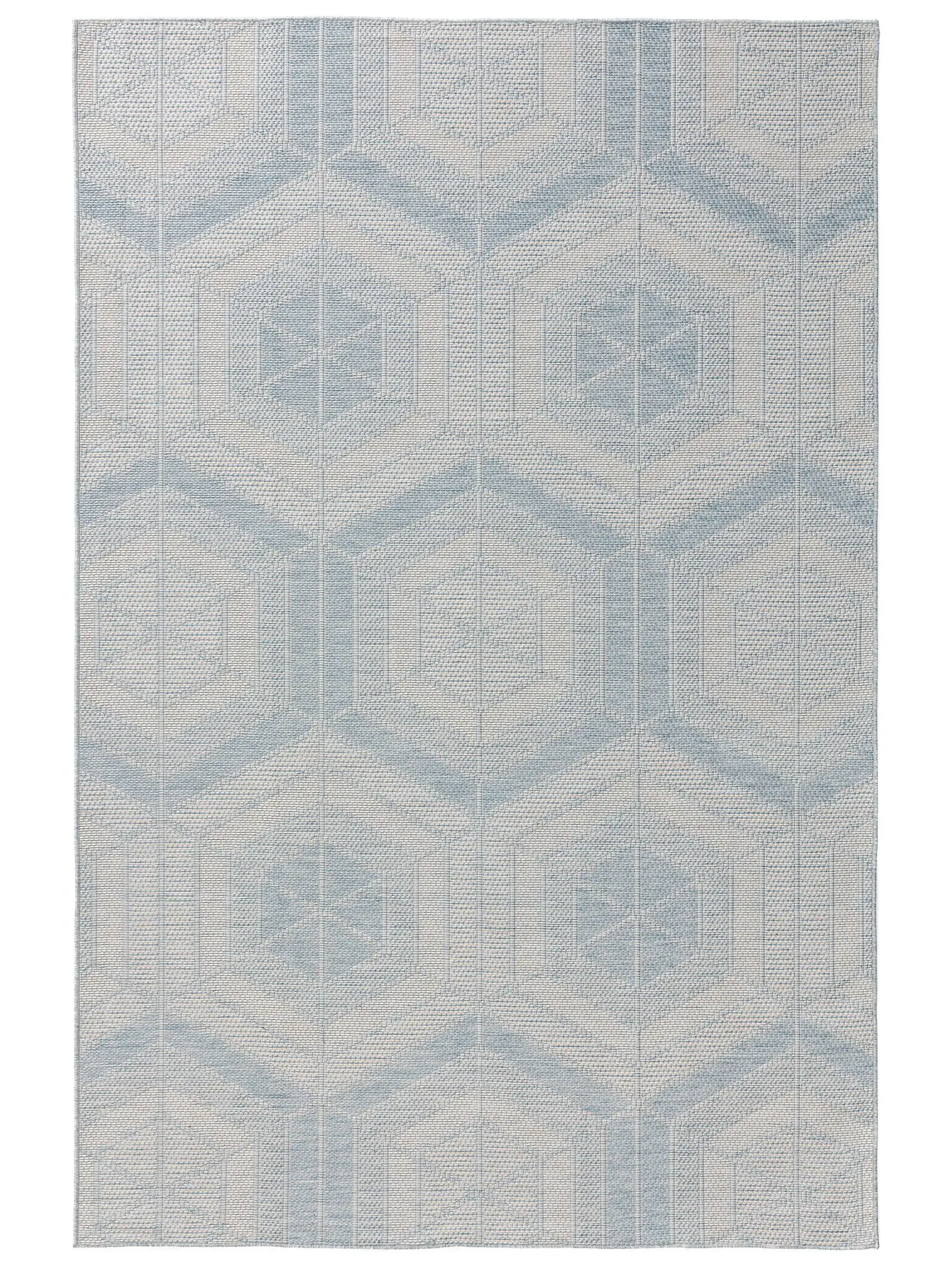 Rug made of 100% Polypropylen in Blue with a 100% Polypropylen high pile by benuta Nest