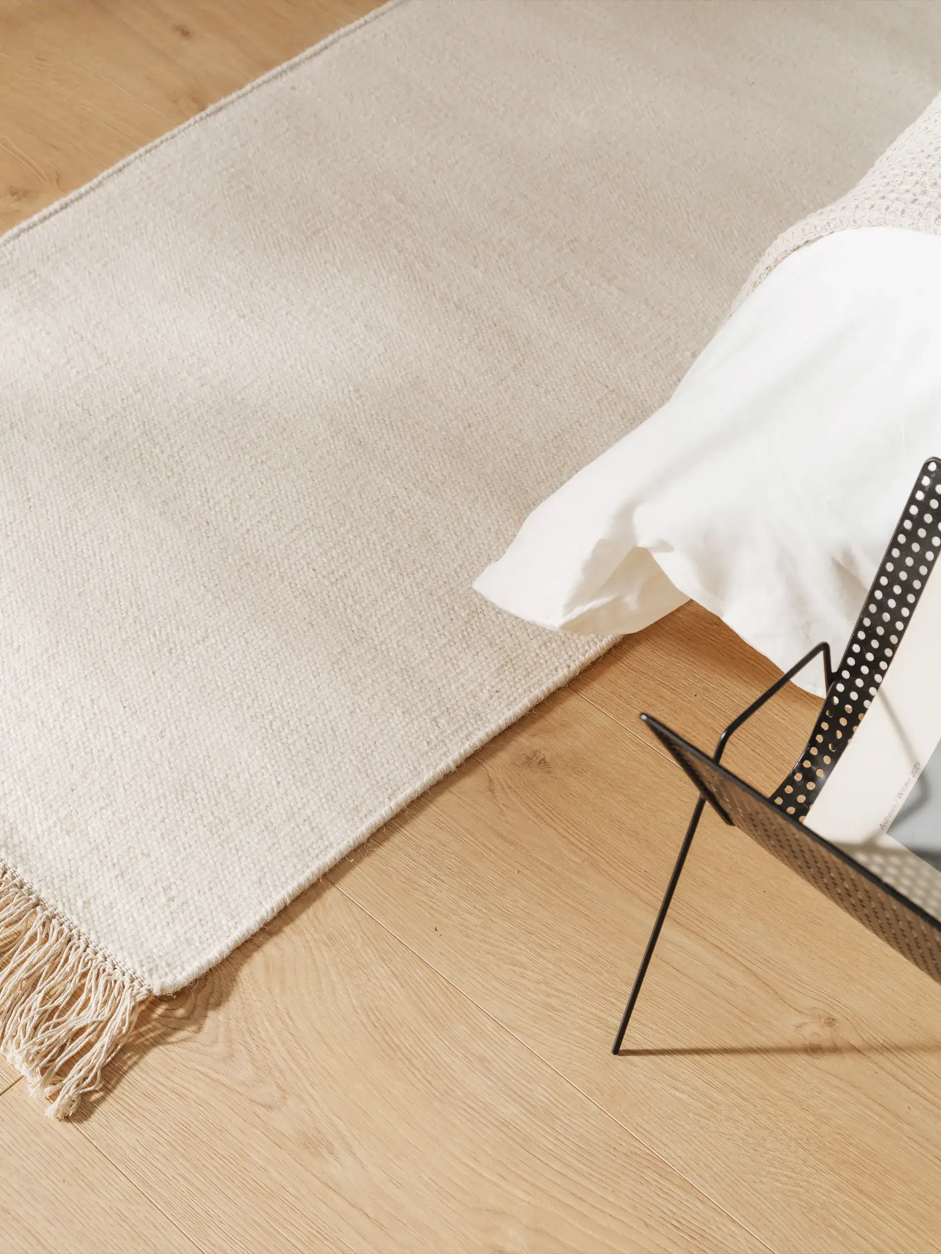Rug made of 80% Wolle, 20% Baumwolle in Beige with a 80% Wolle, 20% Baumwolle high pile by benuta Pop