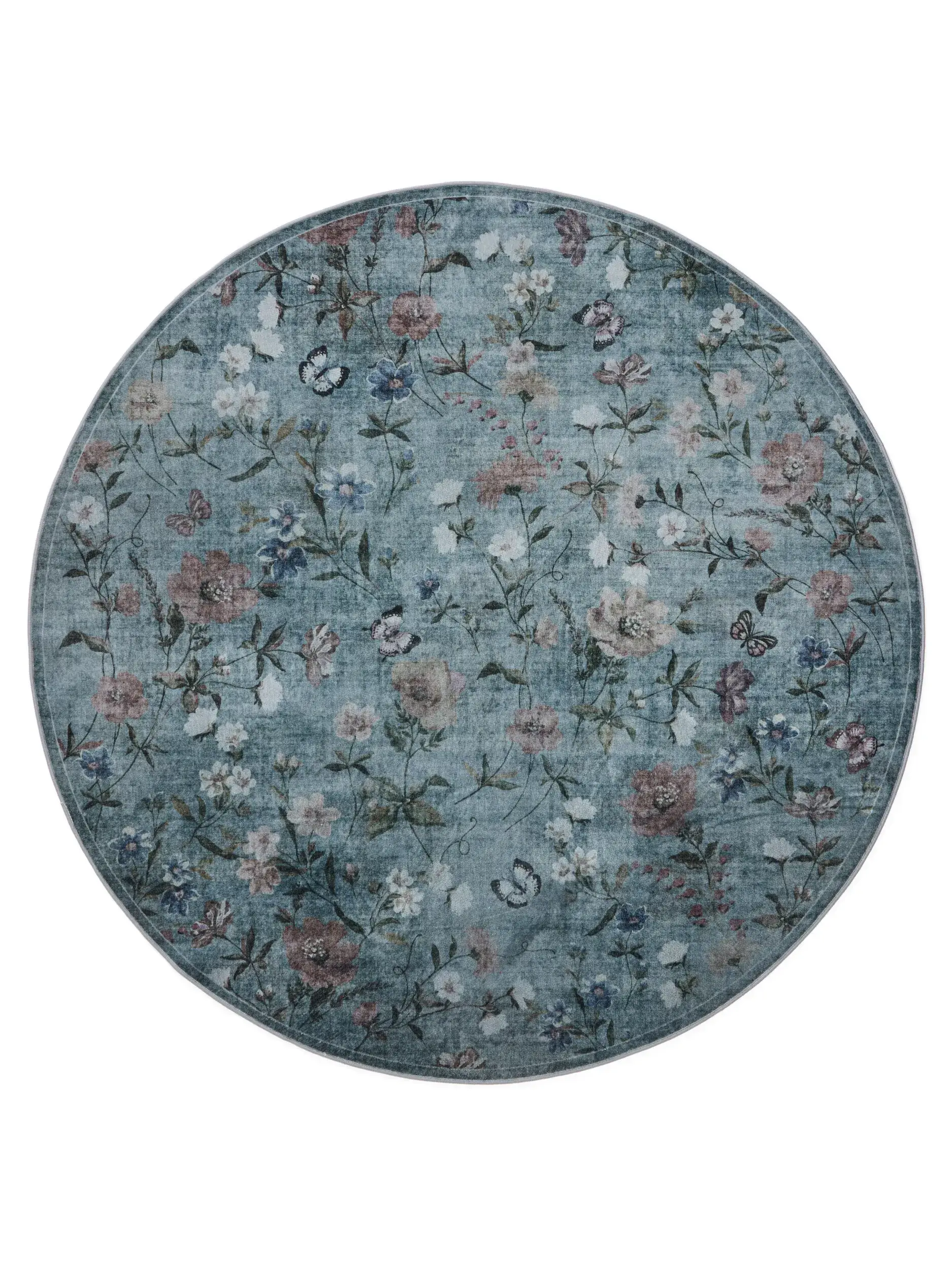 Rug made of 100% Polyester in Multicolor with a 100% Polyester high pile by benuta Nest