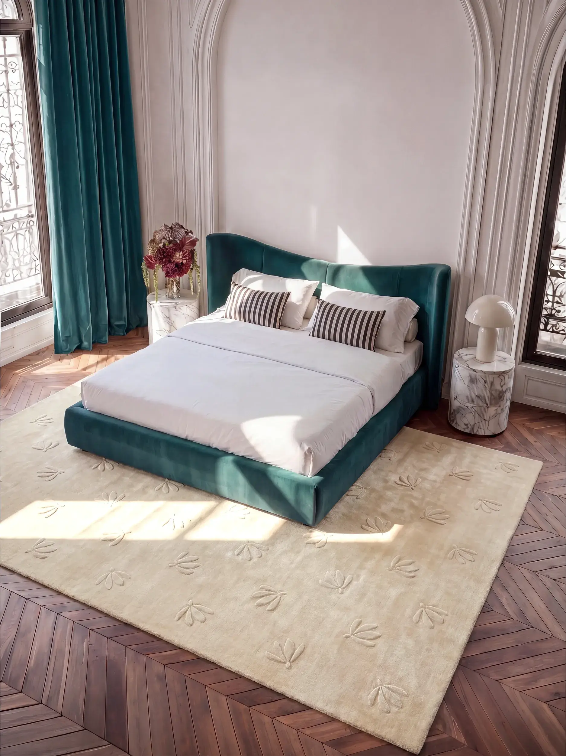 Rug Esmé made of 50% Cotton, 50% Viskose in  by benuta Finest