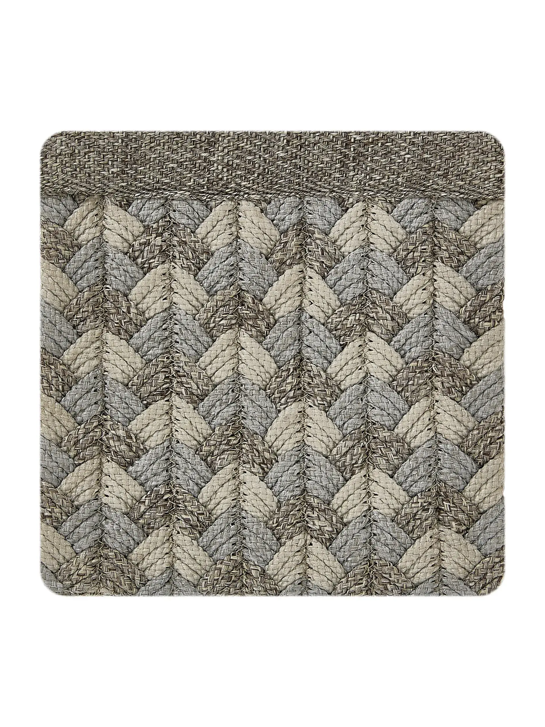 Teppich Stino aus 60% Polyester, 40% Polypropylen in Grau von benuta Finest