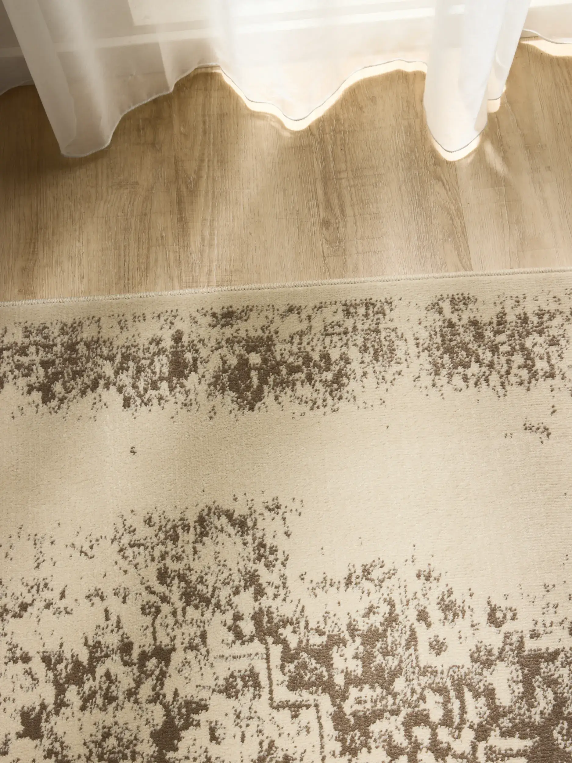 Rug made of 100% Polypropylen in Beige with a 100% Polypropylen high pile by benuta Basic