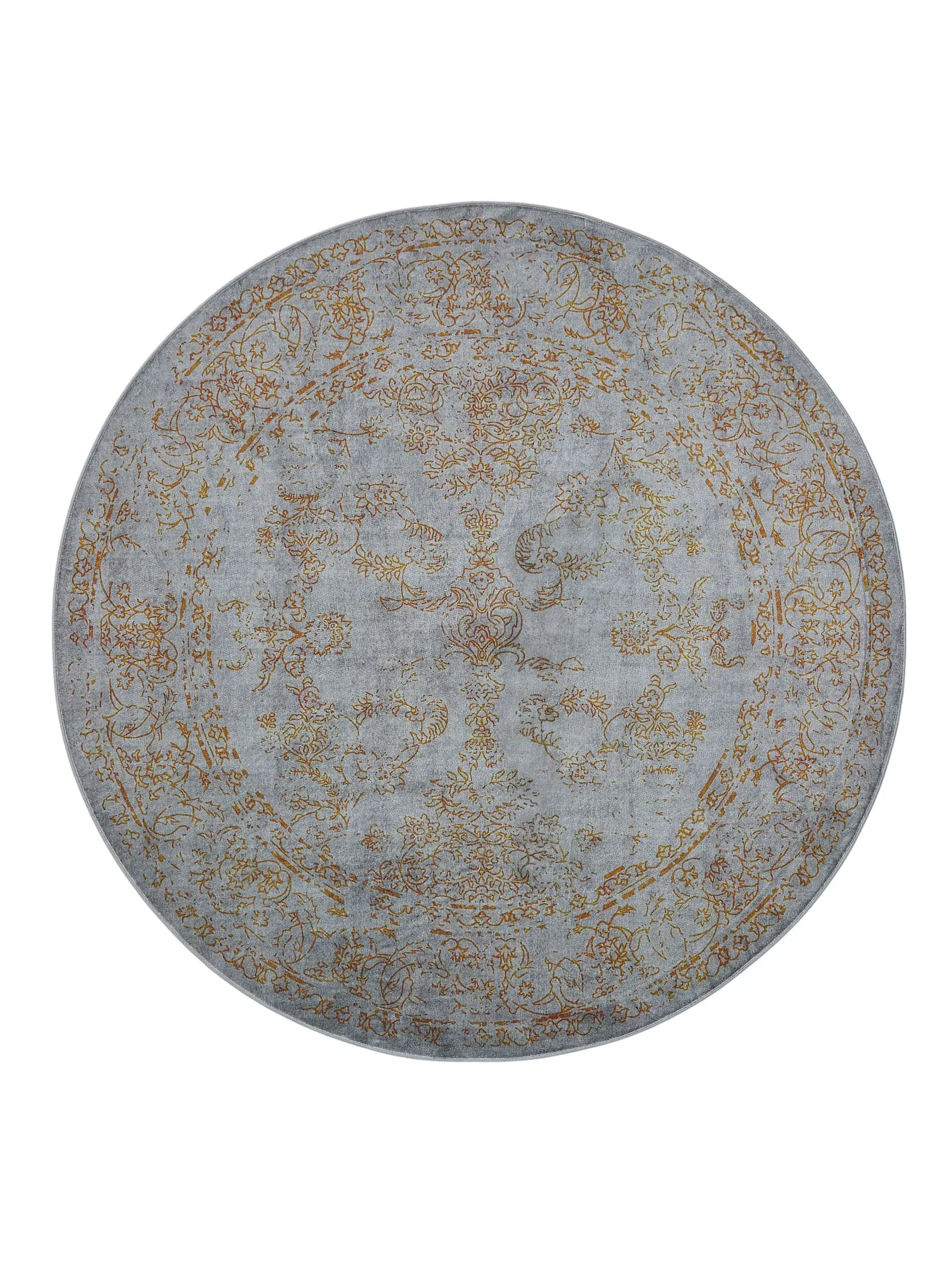 Rug made of 100% Polyester in Grey with a 100% Polyester high pile by benuta Nest