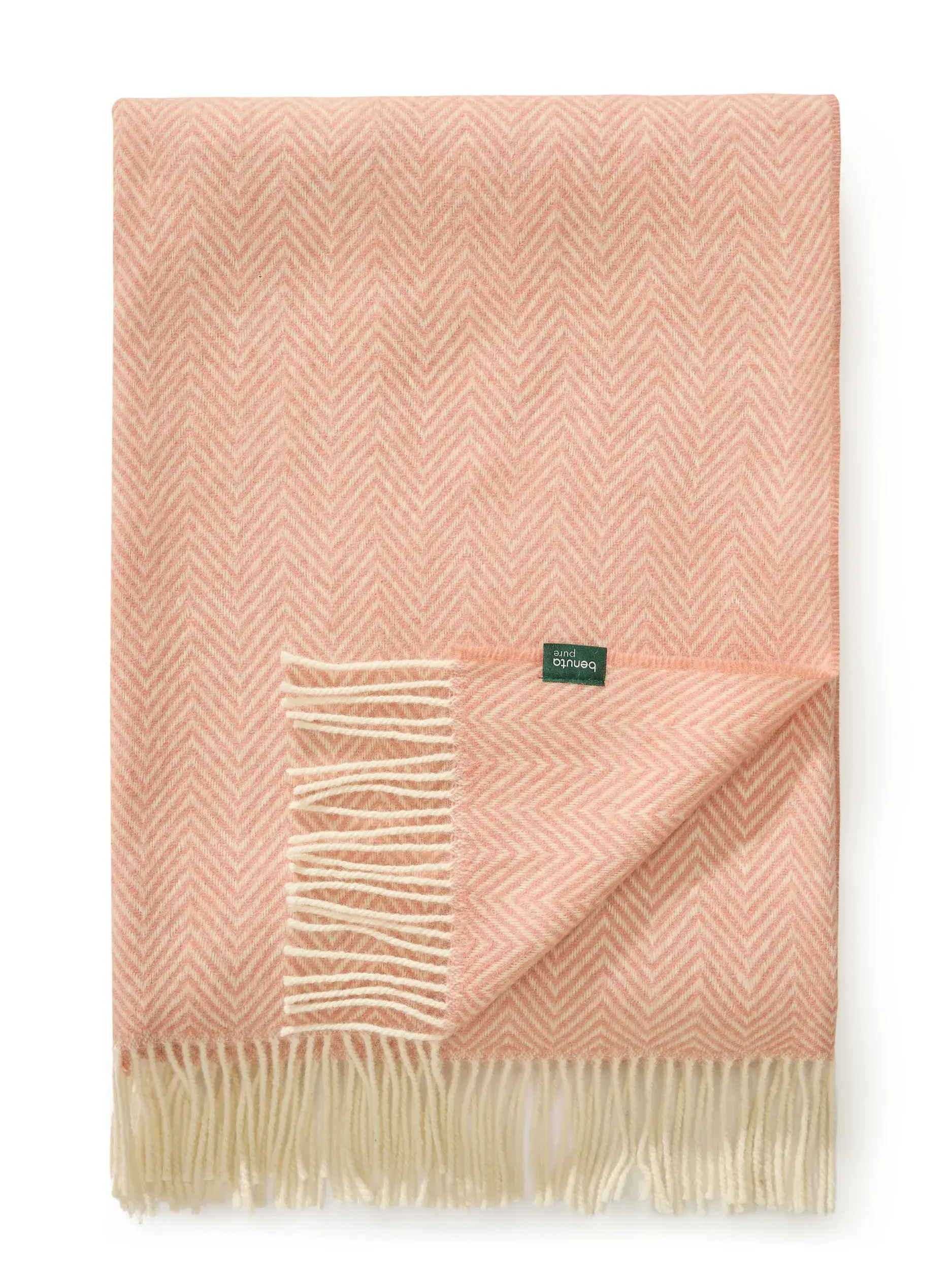 Wolldecke Bianca Rosa von benuta Pure