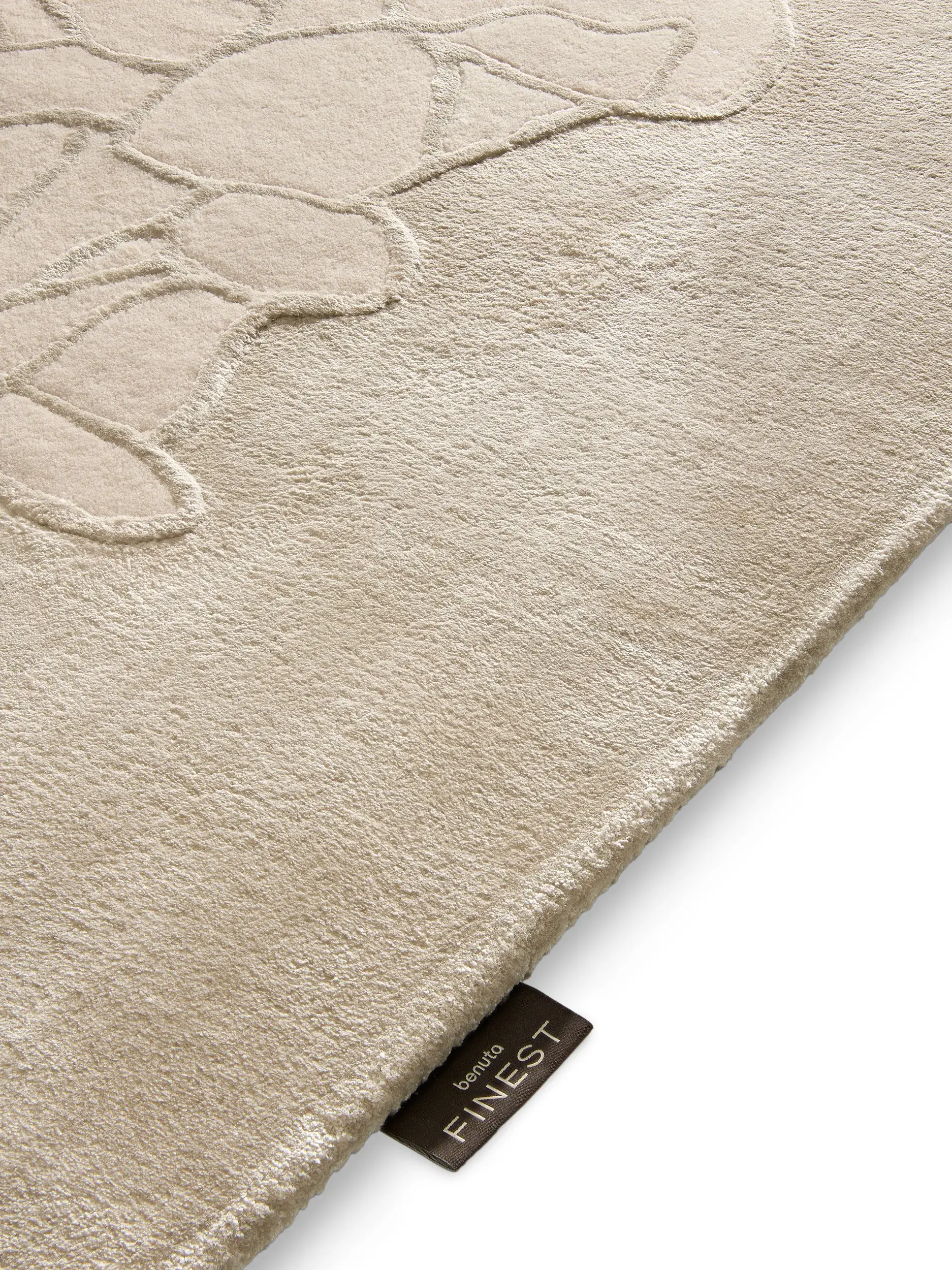 Tapis Tizian en 50% Laine (50% de Nouvelle-Zélande), 50% Lyocell (TENCEL™) en  de benuta Finest