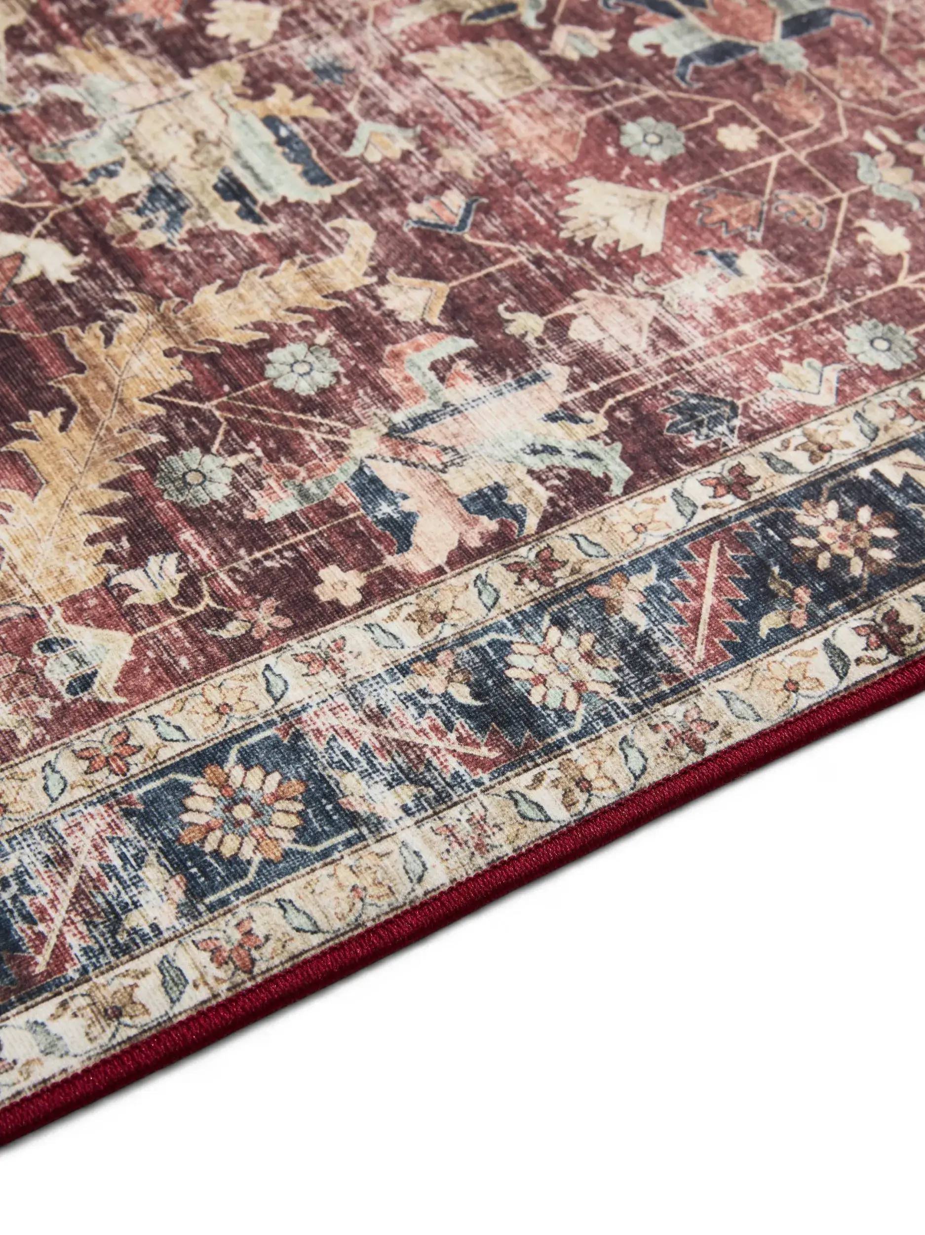 Rug made of 100% Polyester in Multicolour with a 100% Polyester high pile by benuta Basic
