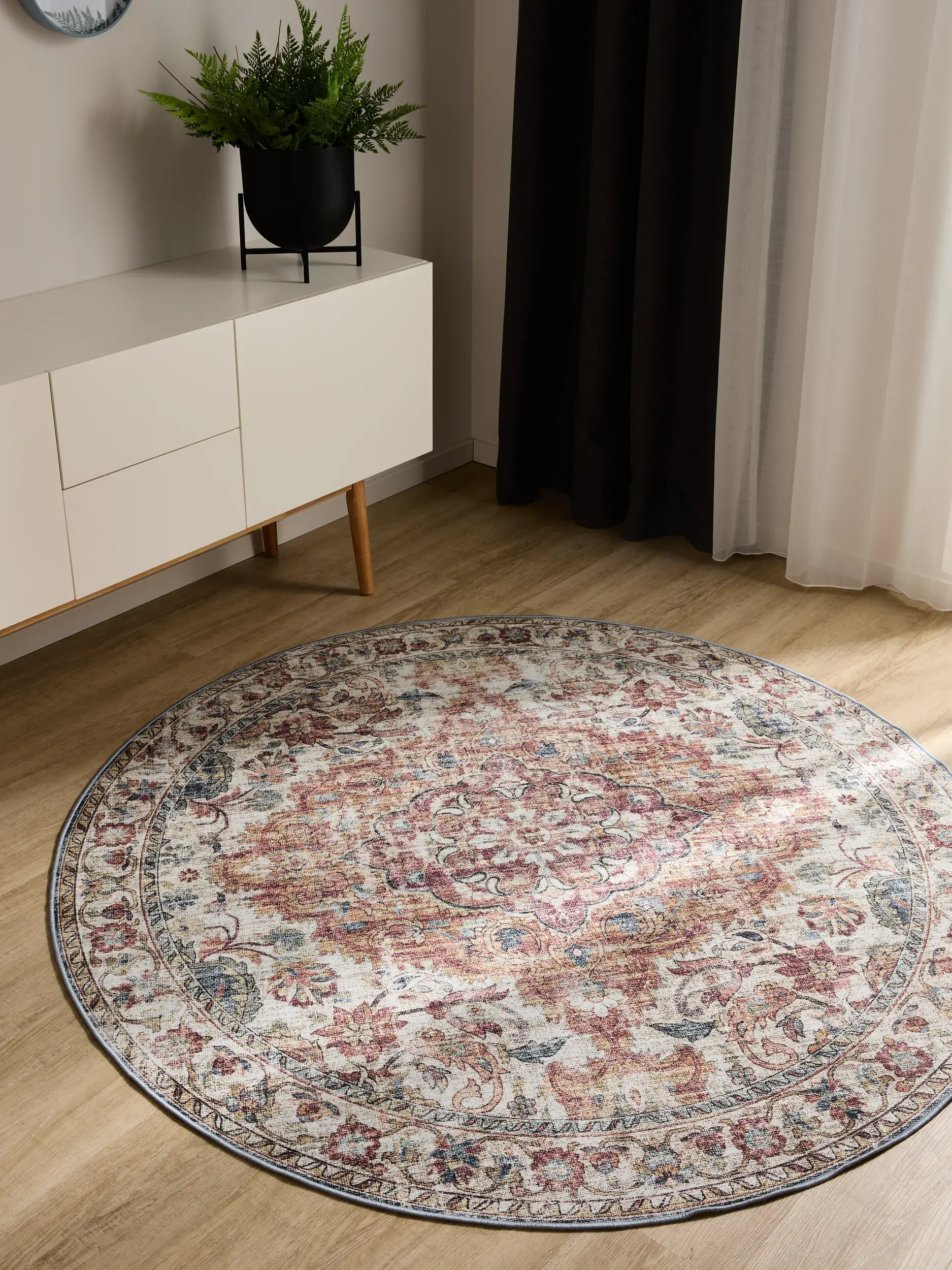 Tappeto di 100% Poliestere in Multicolor con pelo alto 100% Poliestere da benuta Basic