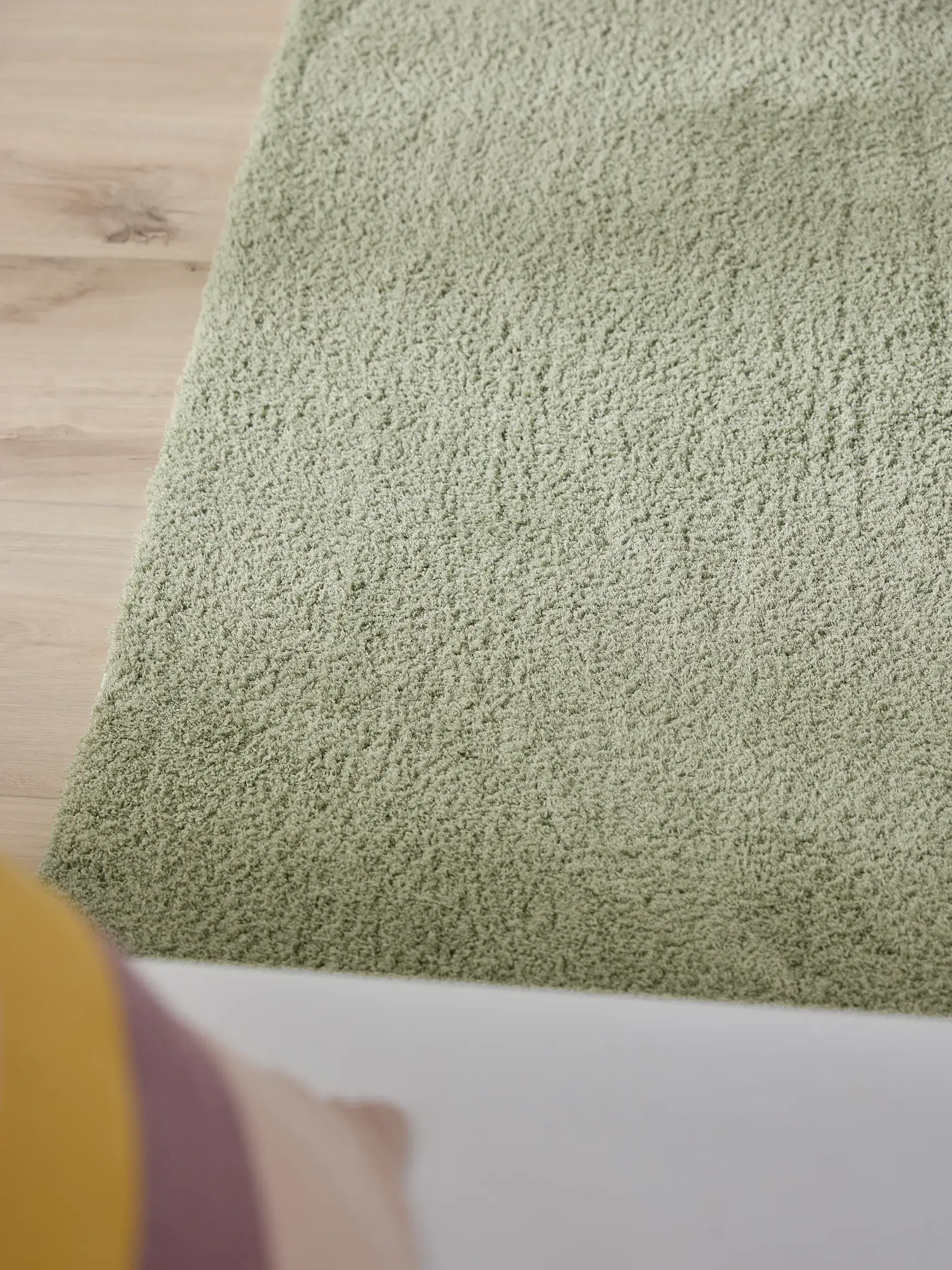 Tapis Soda en 100% Polyester (Microfibre) en Vert de benuta nest
