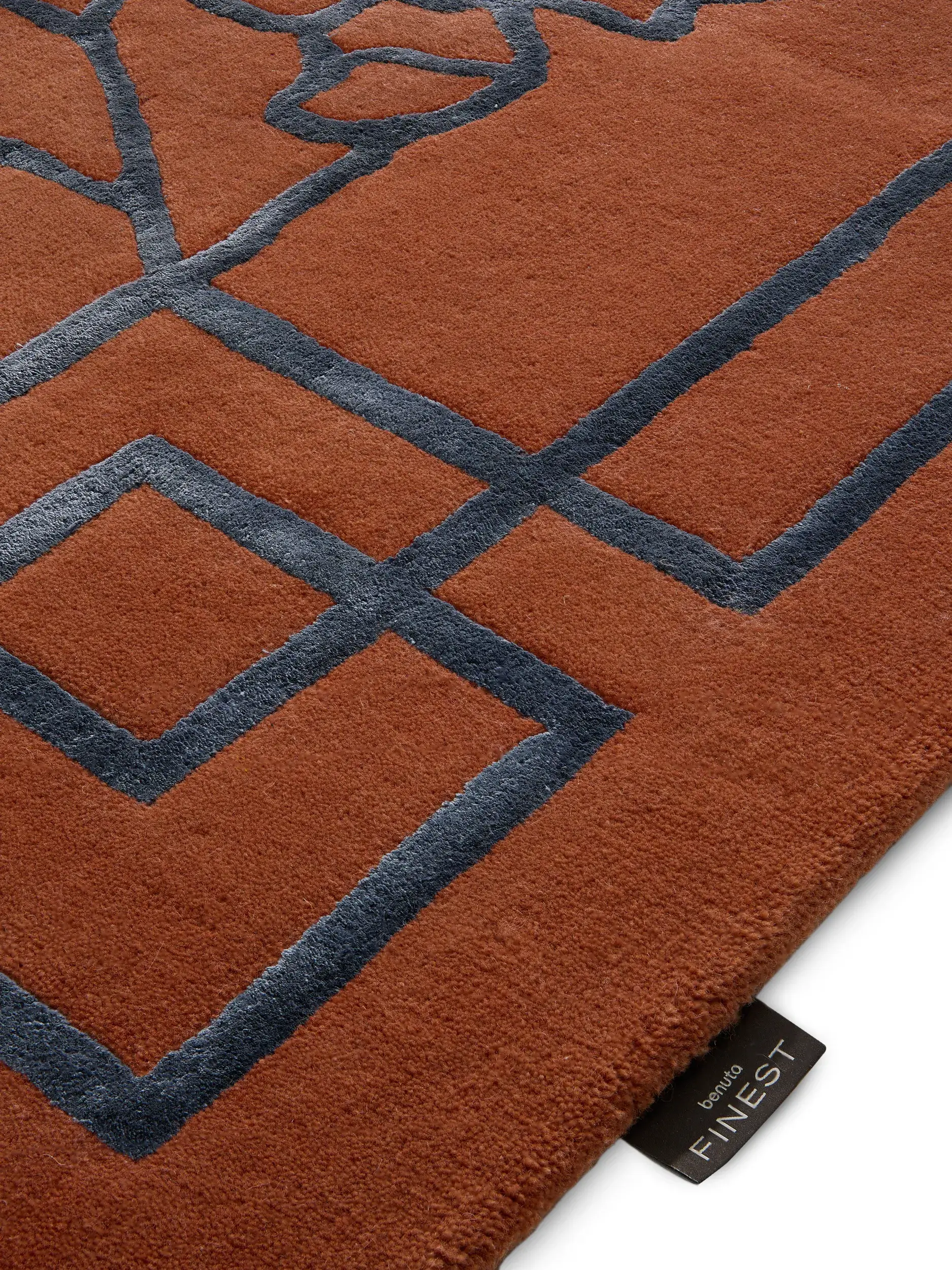Tapis Sakura en 80% Laine (50% de Nouvelle-Zélande), 20% Lyocell (TENCEL™) en  de benuta Finest