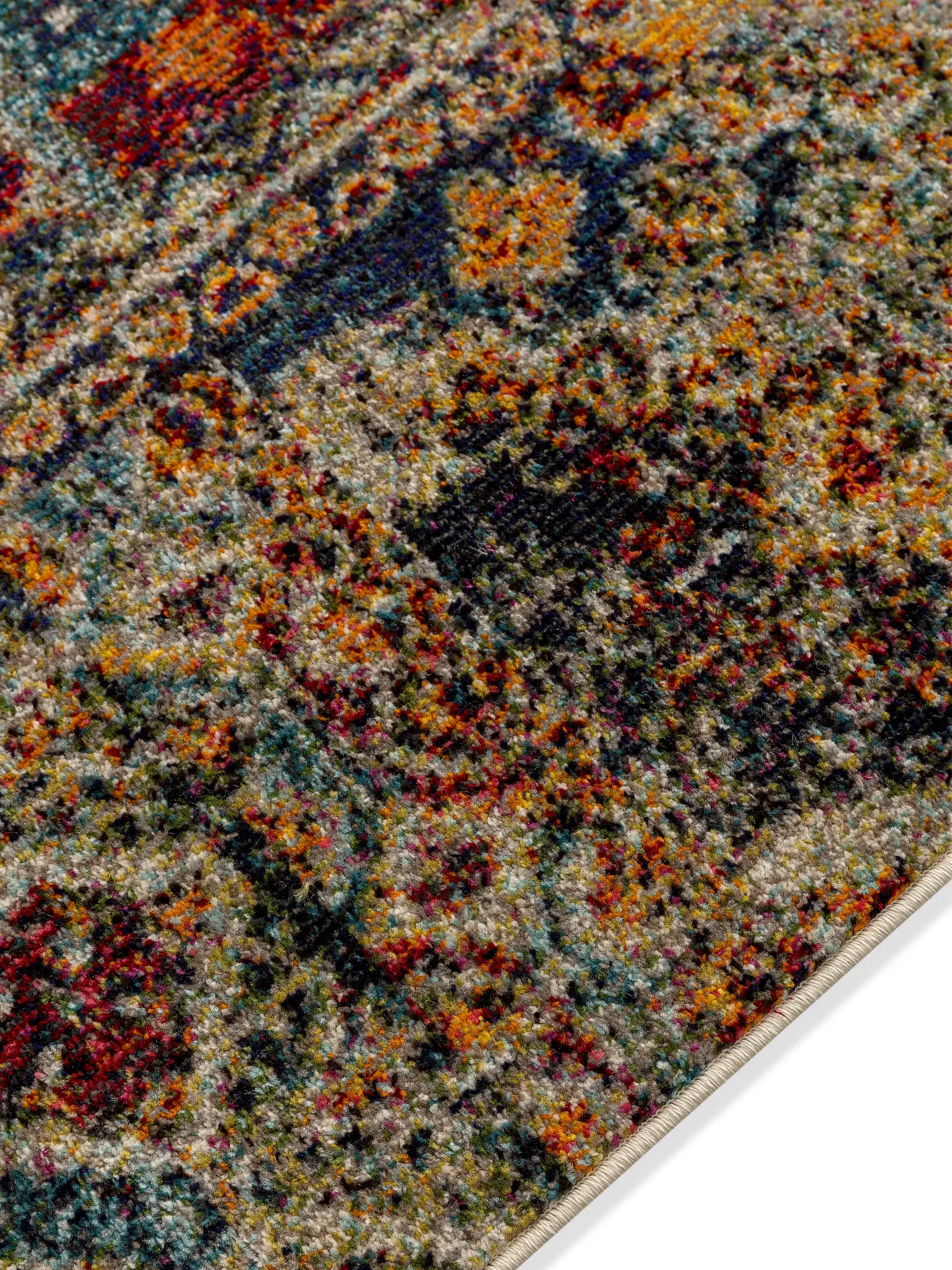 Rug made of 100% Polypropylen in Multicolour with a 100% Polypropylen high pile by benuta Nest