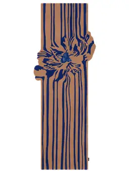 Couloir en laine Lilya Bleu