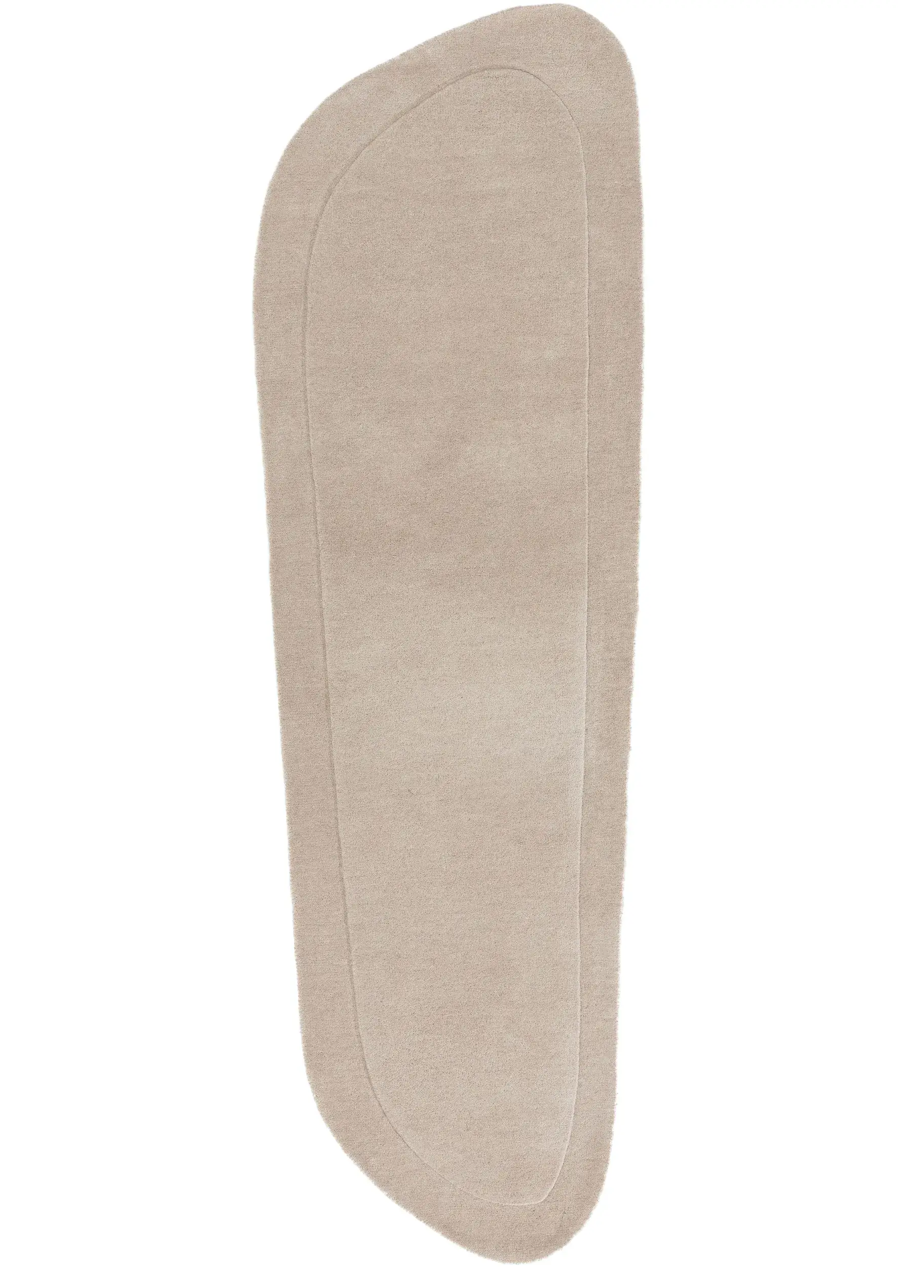 Rug made of 100% Wolle in Beige with a 100% Wolle high pile by benuta Pure