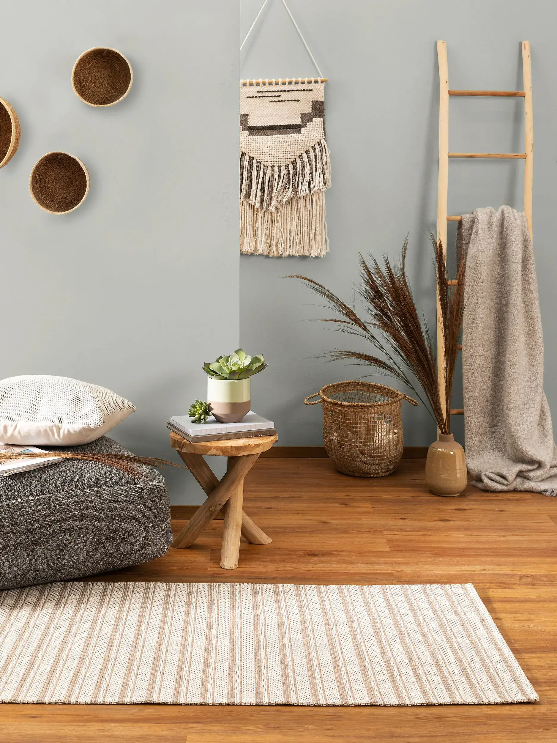 Teppich Cooper aus 100% Baumwolle in Taupe von benuta