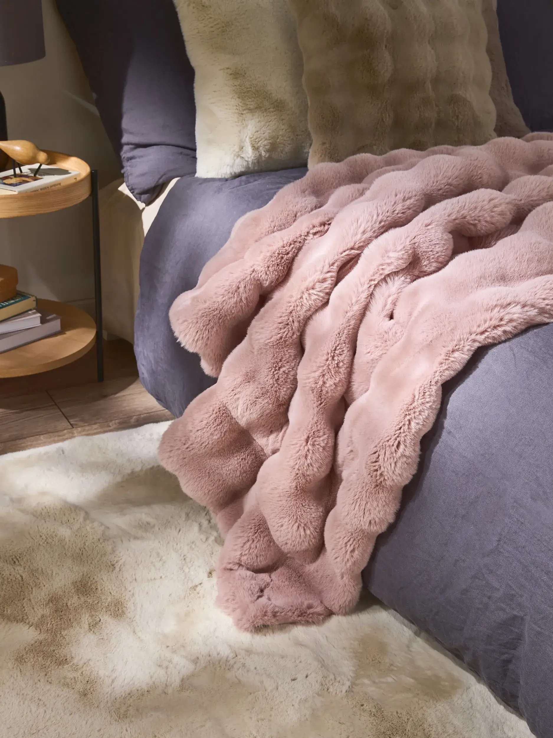 Strop Dave Růžová com design Jednobarevný em 100% polyester da benuta nest
