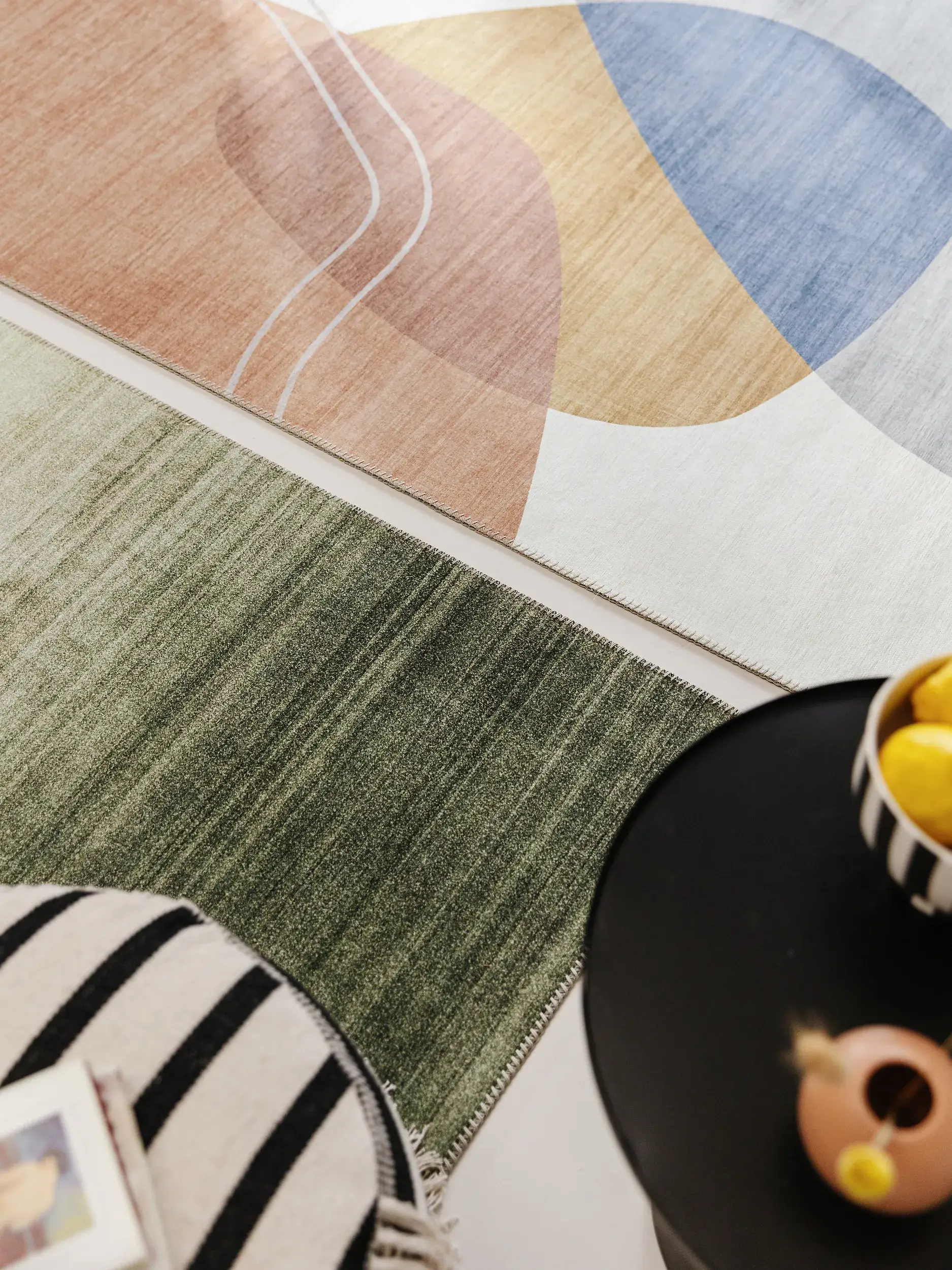 Tapis en 100% Polyester en Multicouleur avec une pile de 100% Polyester de hauteur de benuta POP