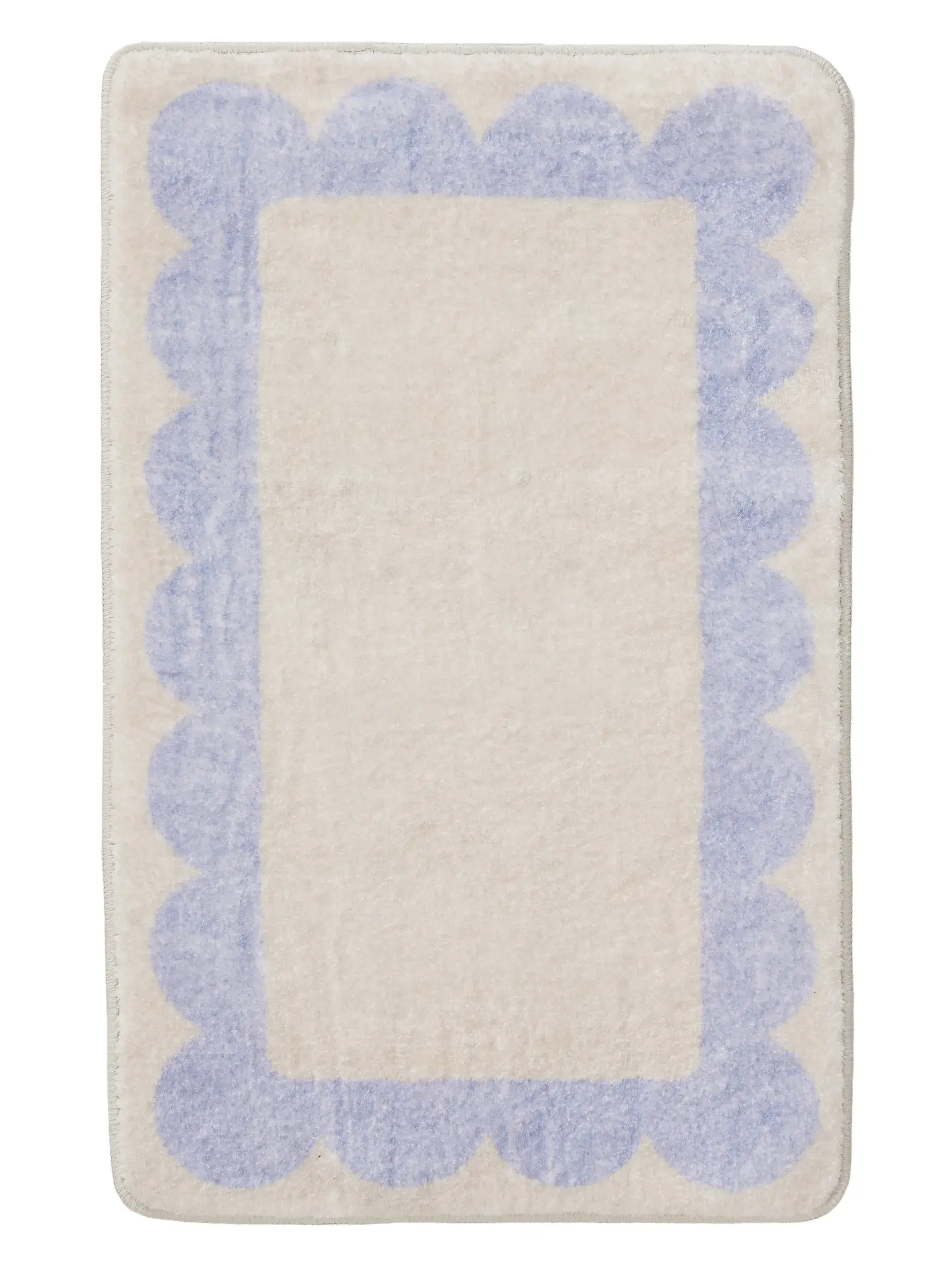 Bath Rug Frame Purple in Frame design made of 100% Polyester by benuta Pop