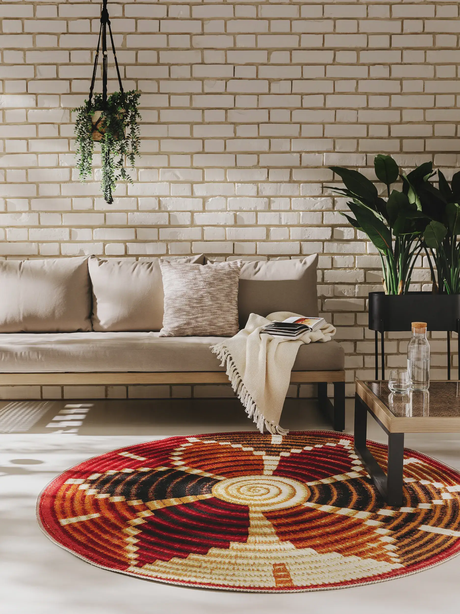 Alfombra de 76% Polipropileno, 24% Poliéster en Multicolor con un pelo de {{Placeholder_Pile Height}} de altura de benuta nest