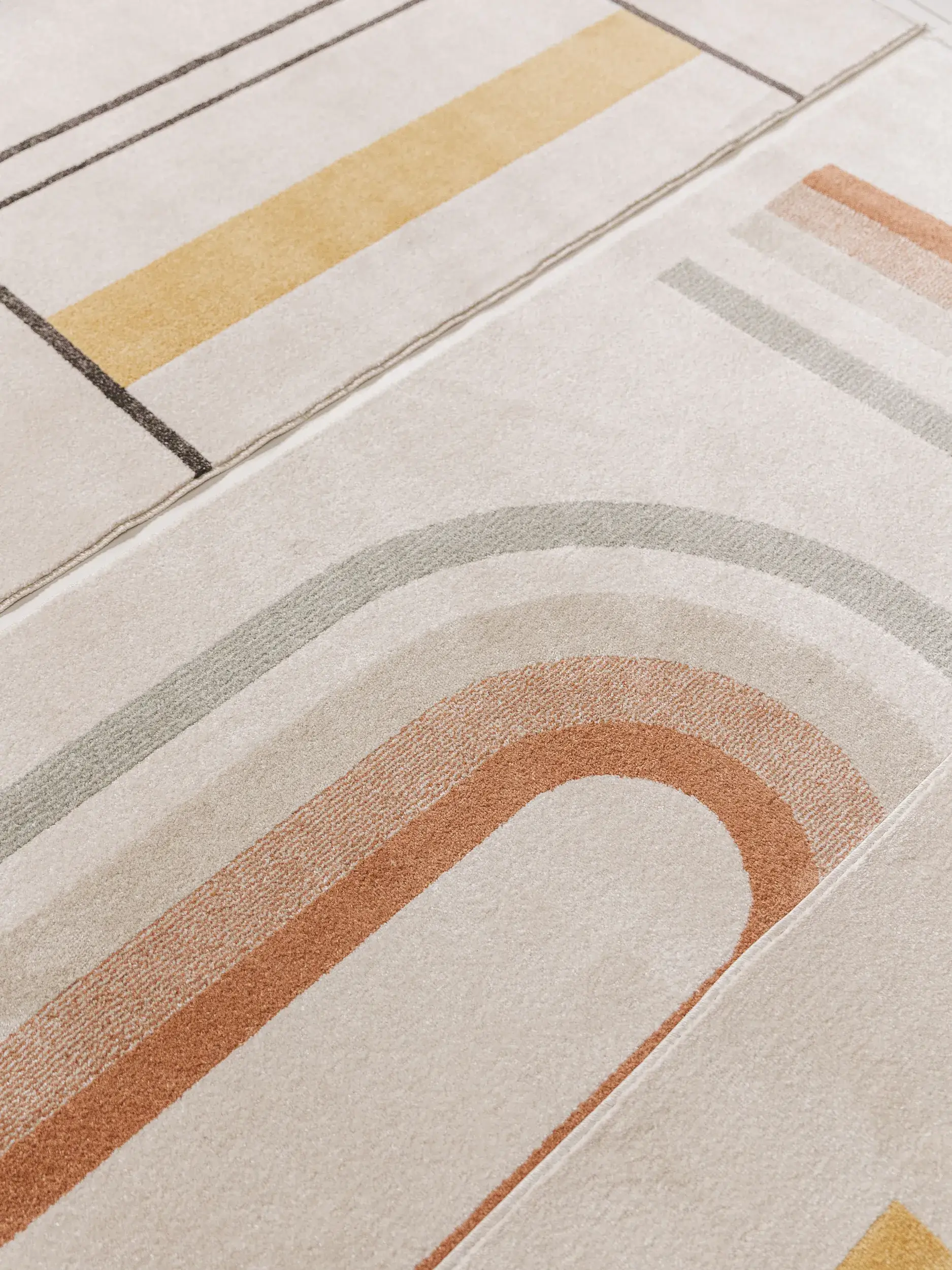 Teppich aus 100% Polypropylen in Multicolor mit 100% Polypropylen hohem Flor von benuta Pop